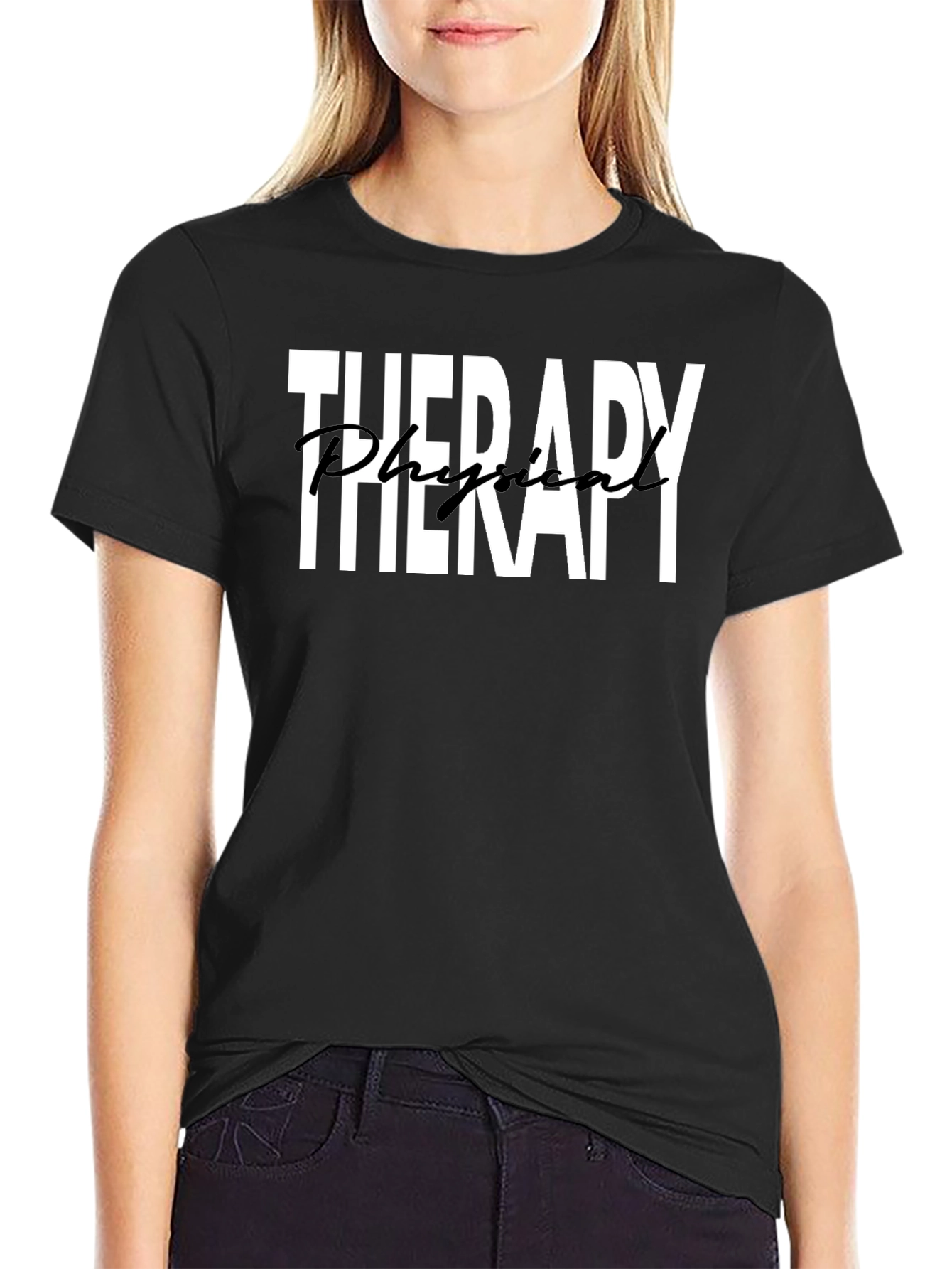 Physical Therapy Shirt - Black Cotton Tee