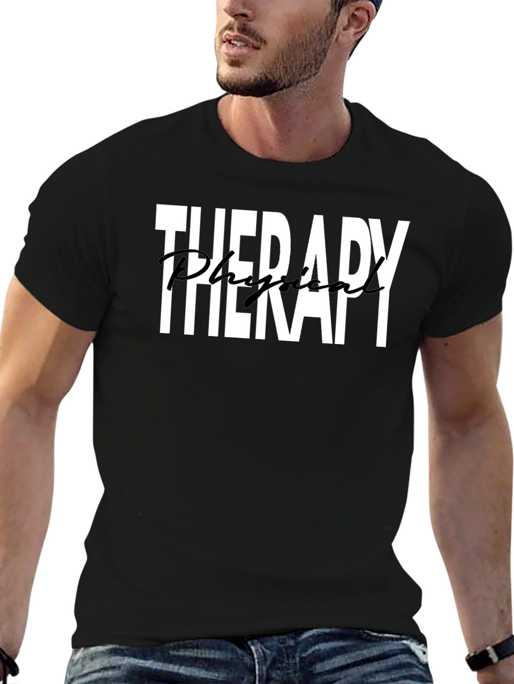 Physical Therapy Shirt - Black Cotton Tee