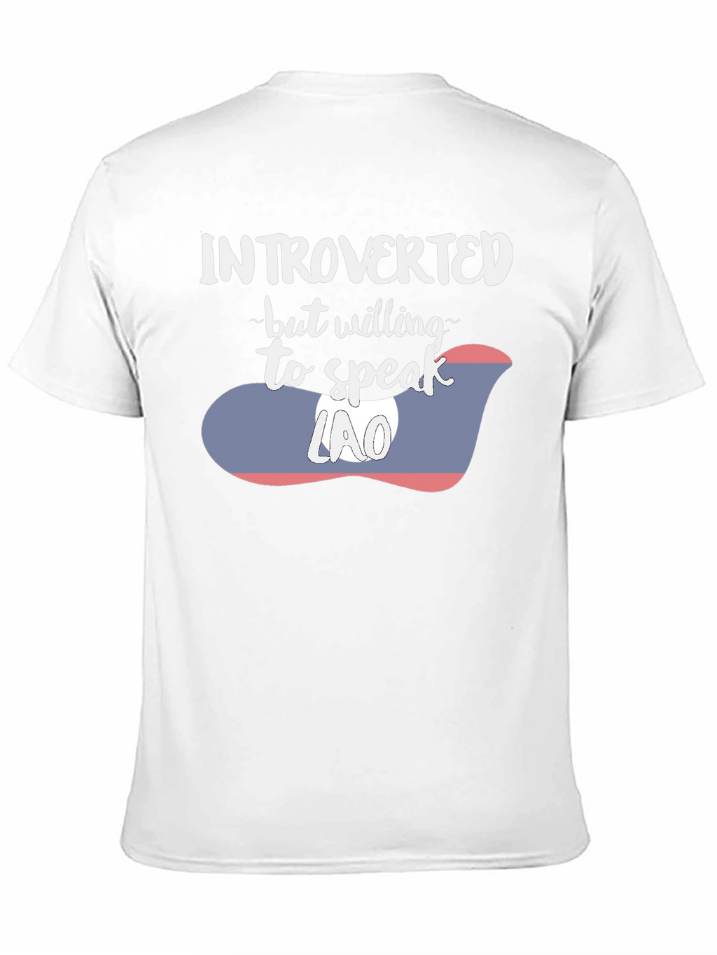 Introverted Lao Flag Graphic Tee