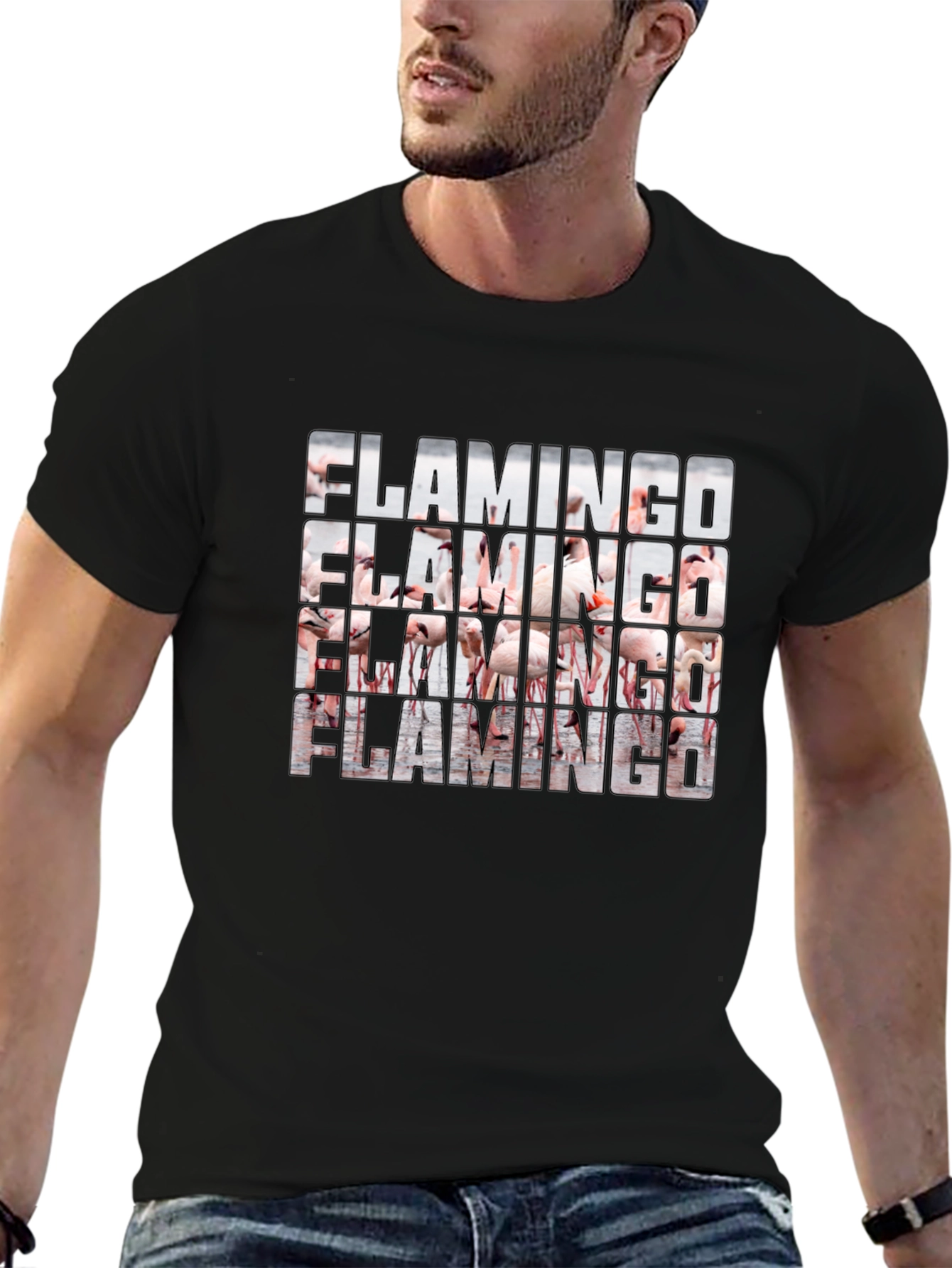 Flamingo Graphic T-Shirt - Cool Bird Lover Tee