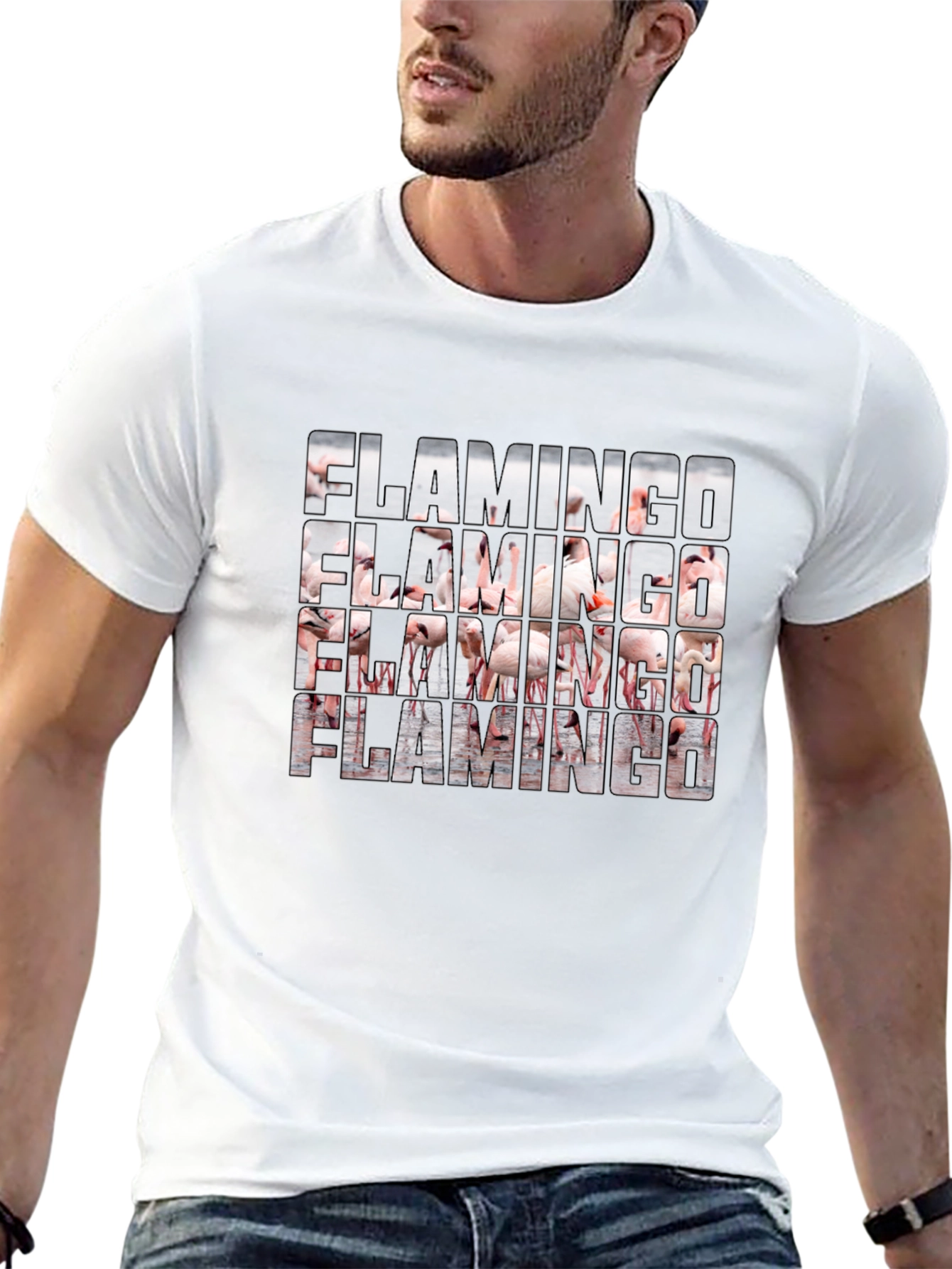 Flamingo Graphic T-Shirt - Cool Bird Lover Tee
