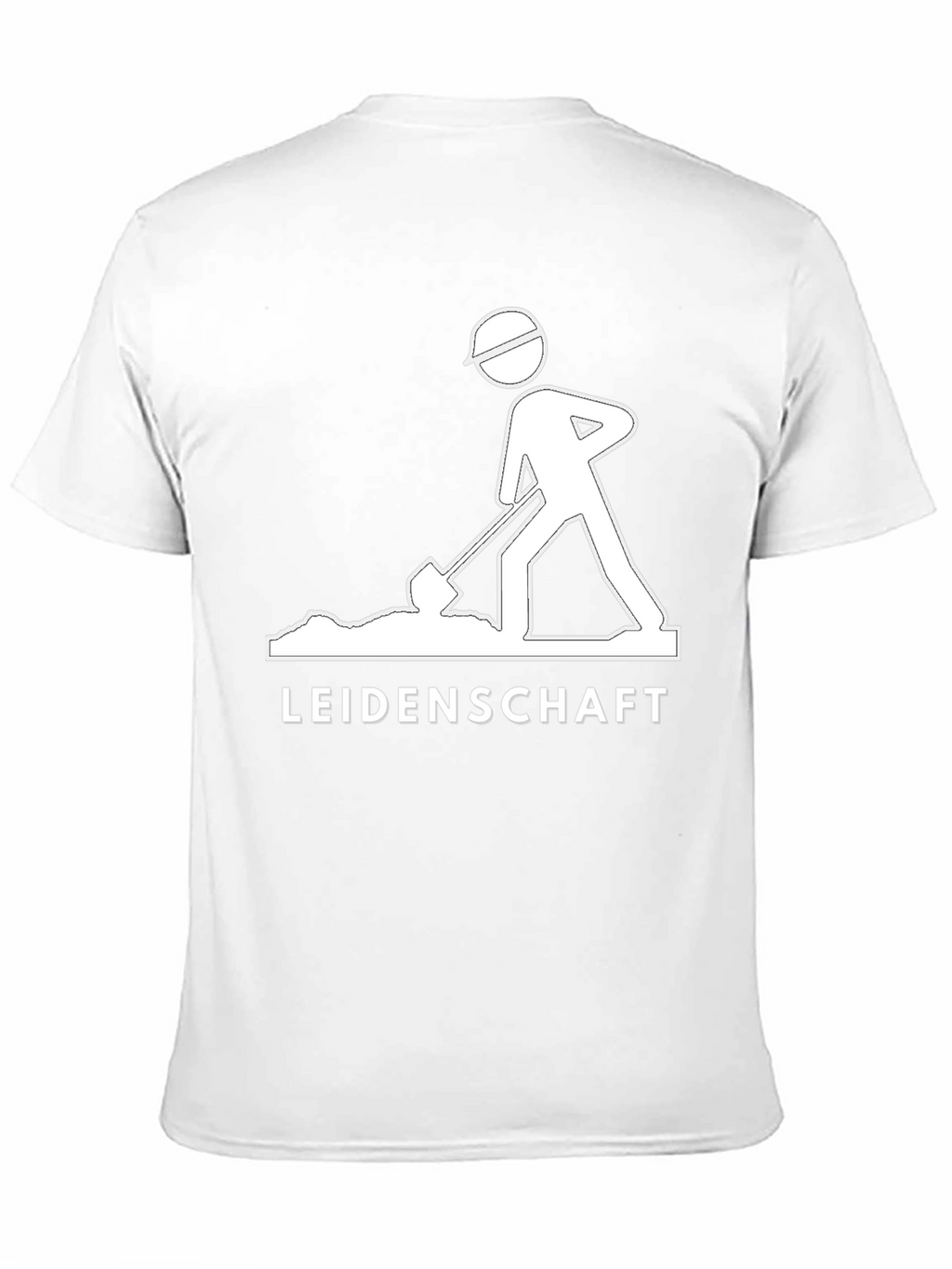 Leidenschaft Black T-Shirt - Construction Worker Graphic Tee