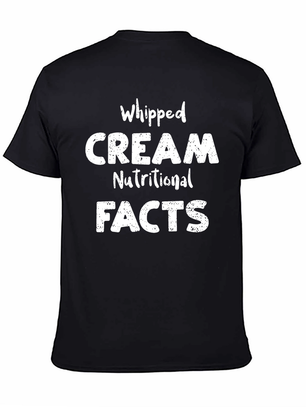 Whipped Cream Nutritional Facts Graphic Tee