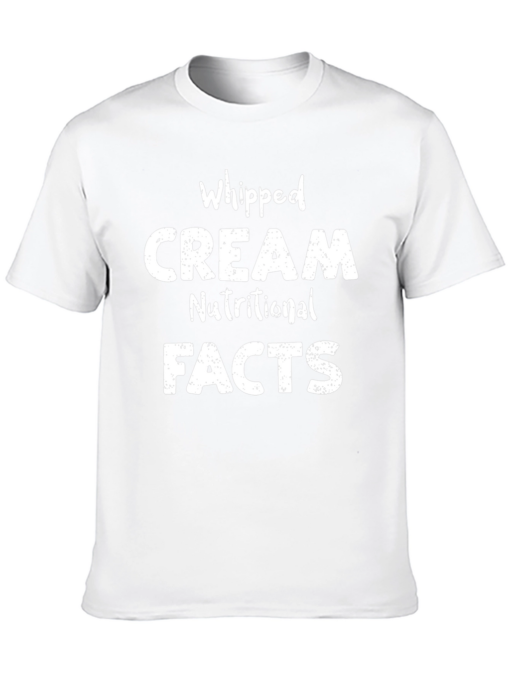 Whipped Cream Nutritional Facts Graphic Tee