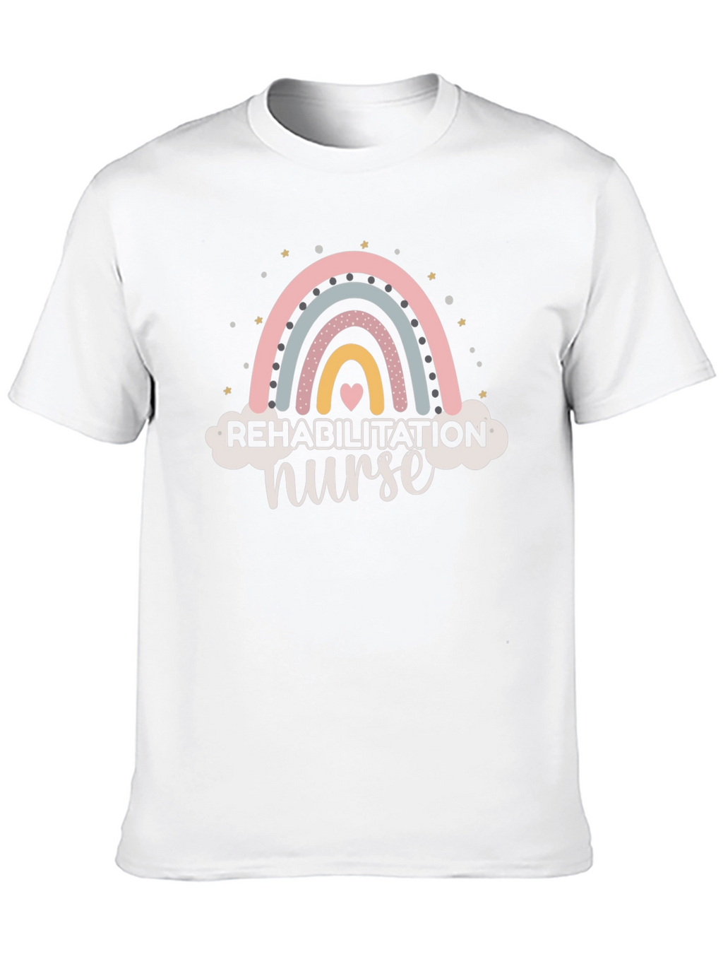 Rehabilitation Nurse Rainbow Graphic T-Shirt