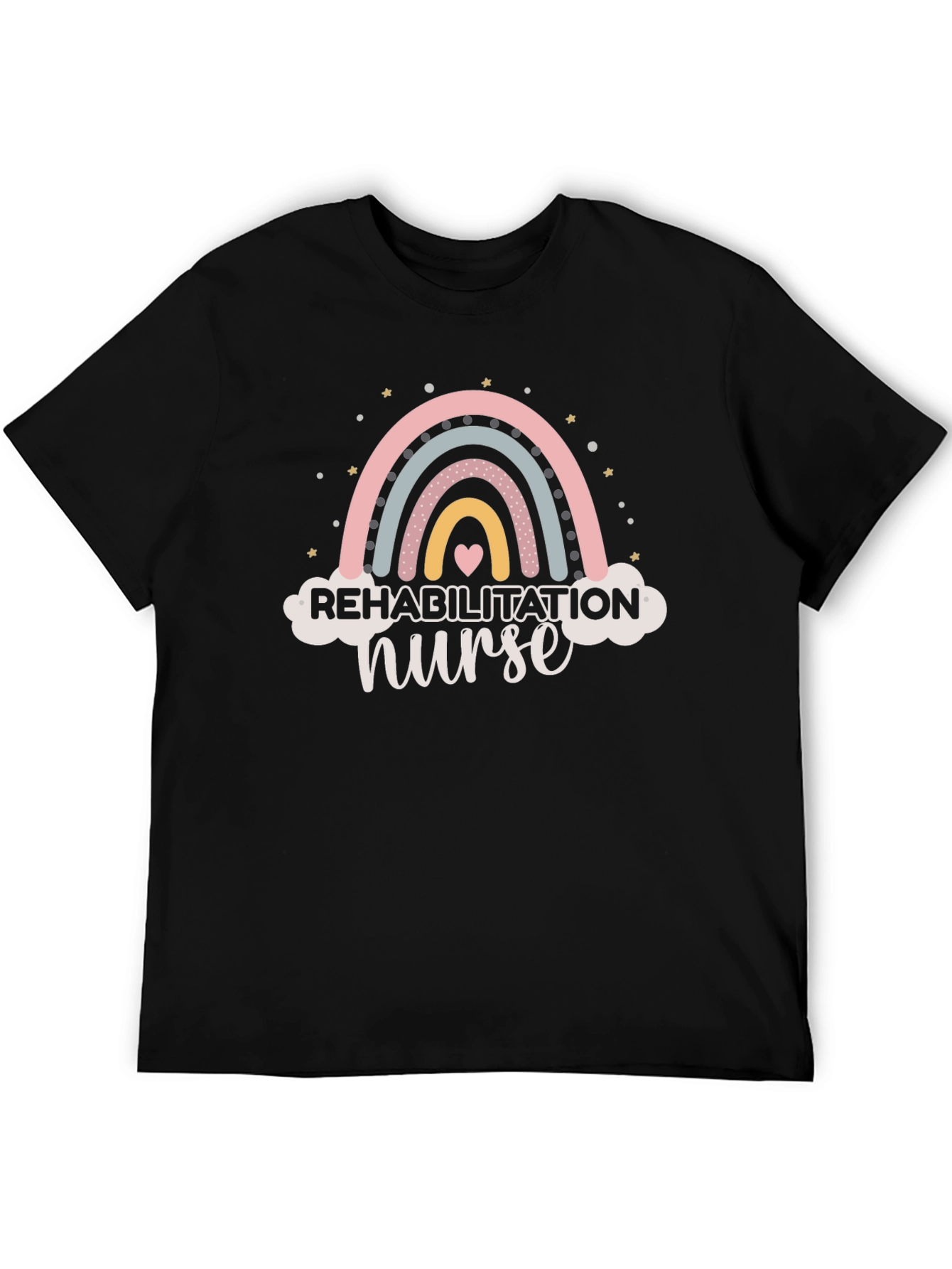 Rehabilitation Nurse Rainbow Graphic T-Shirt