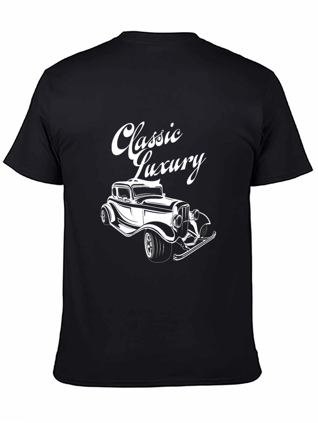 Classic Luxury Car Graphic T-Shirt - Stylish Black Tee