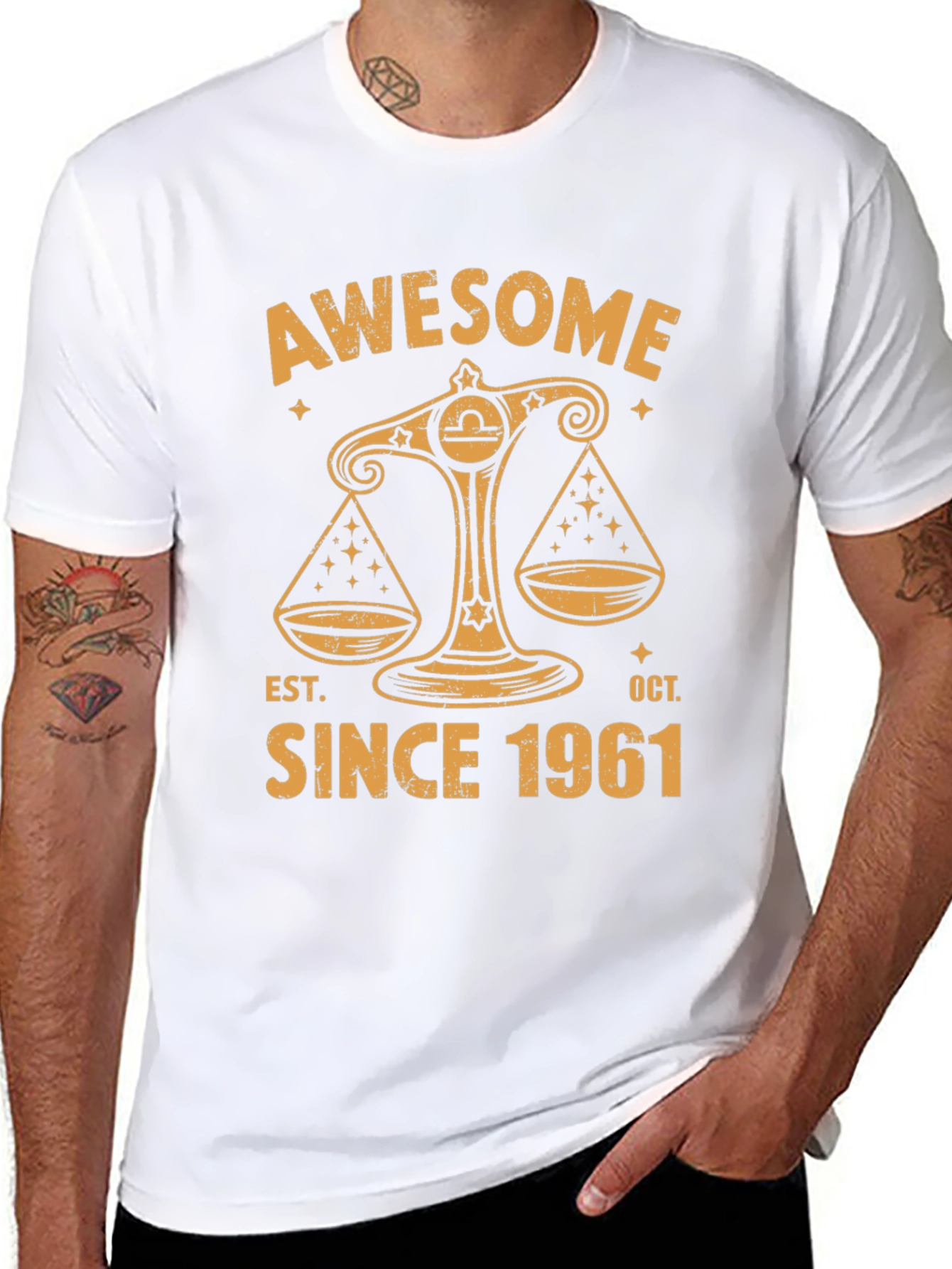 Awesome Since 1961 T-Shirt - Libra Zodiac