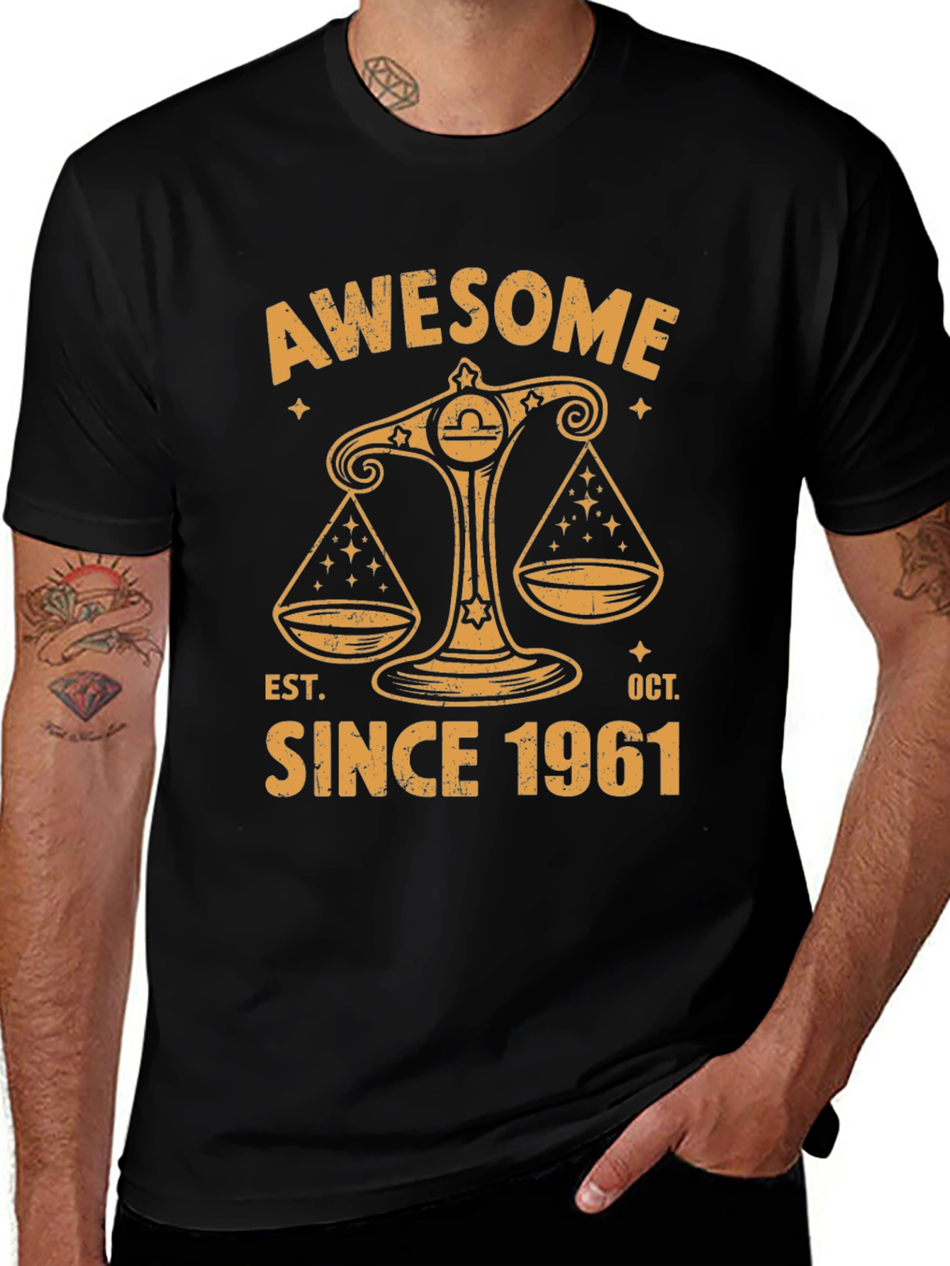 Awesome Since 1961 T-Shirt - Libra Zodiac