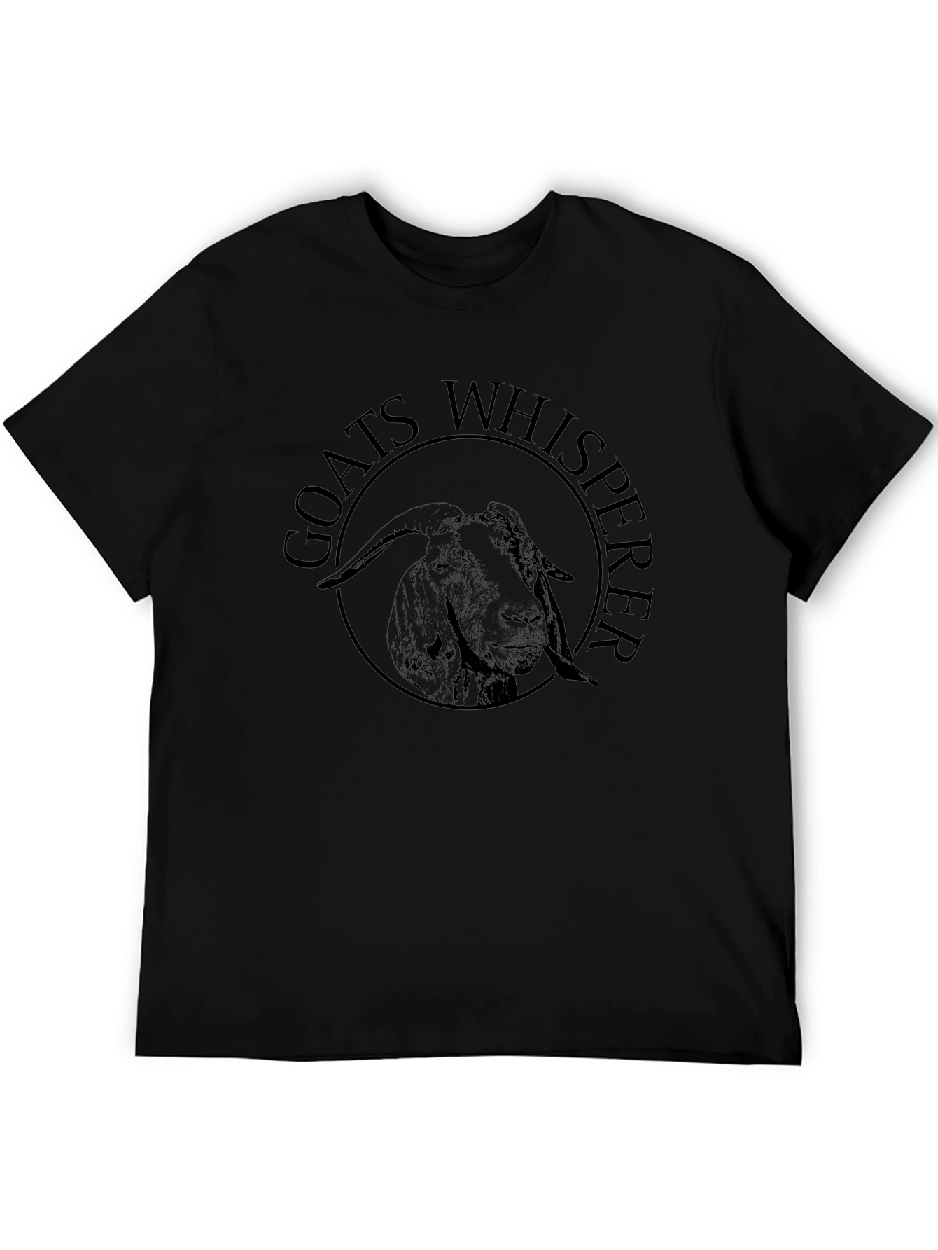 Goats Whisperer Graphic T-Shirt - Black