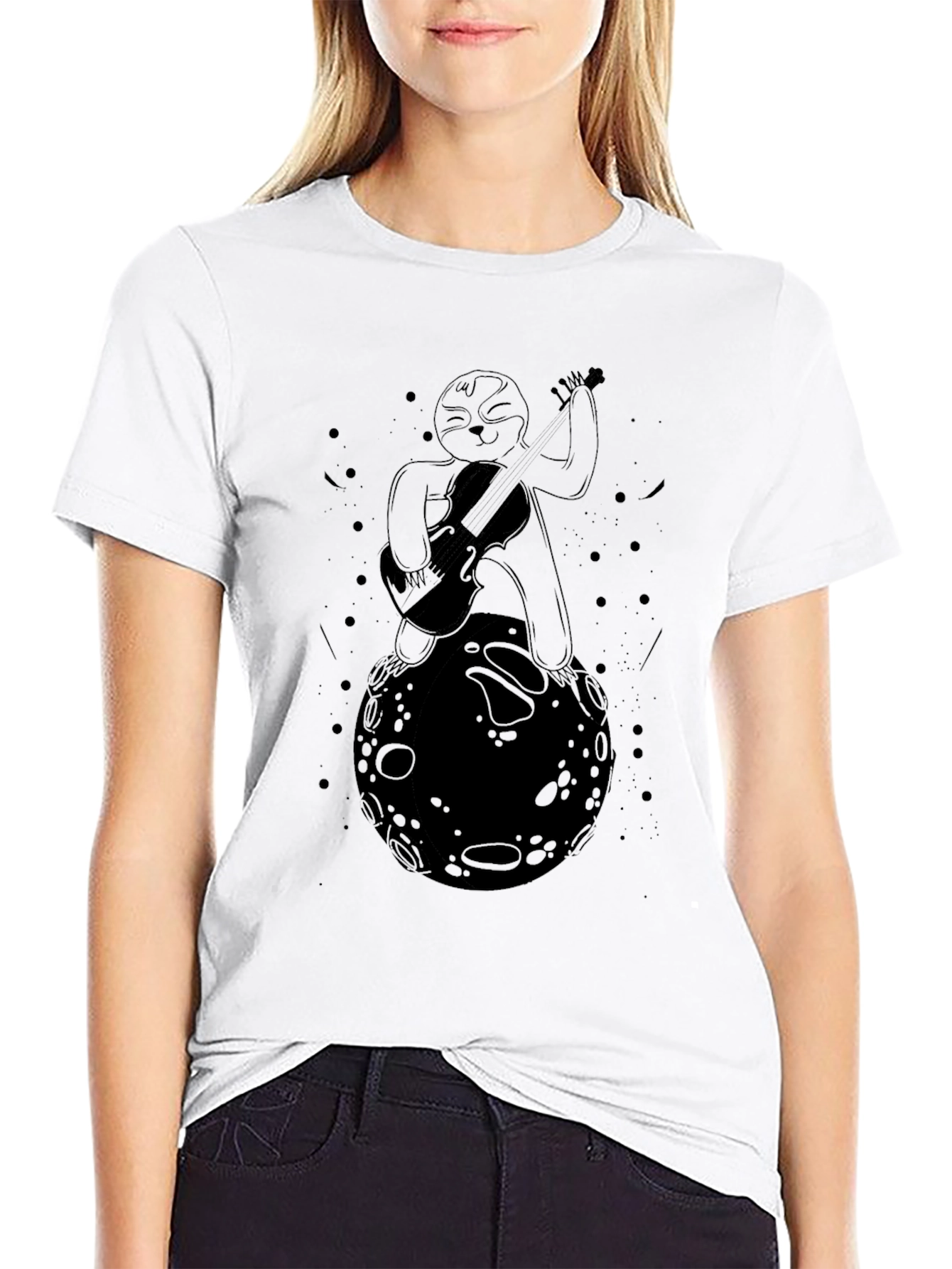 Sloth on the Moon Graphic T-Shirt