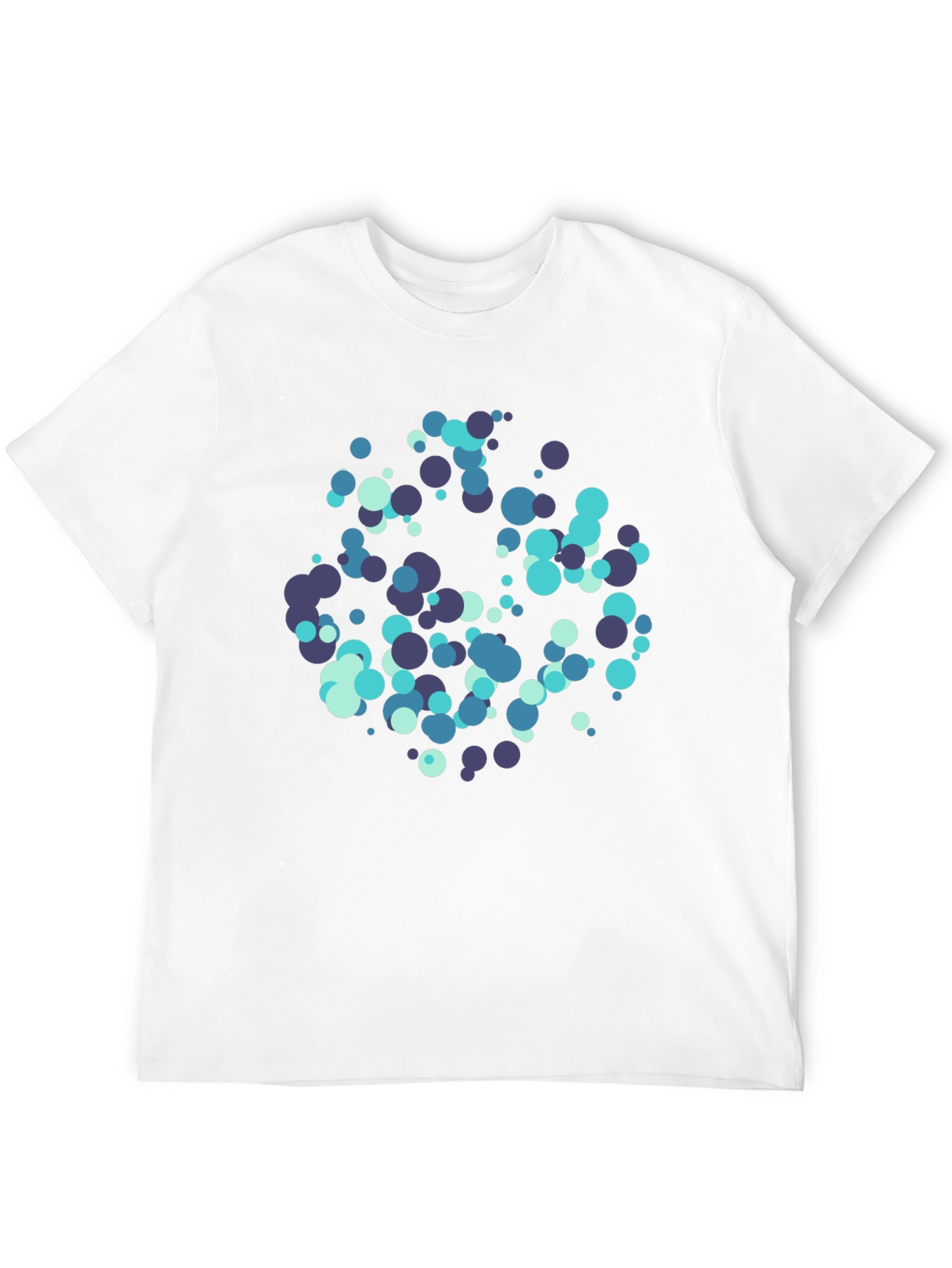 Modern Circles Graphic Black T-Shirt
