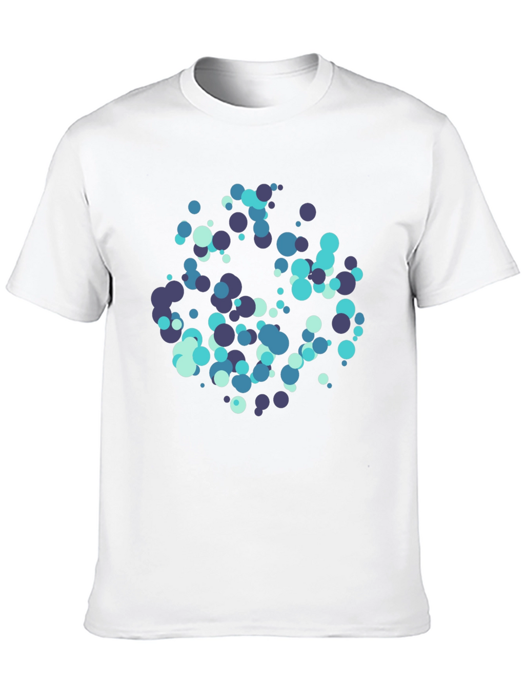 Modern Circles Graphic Black T-Shirt