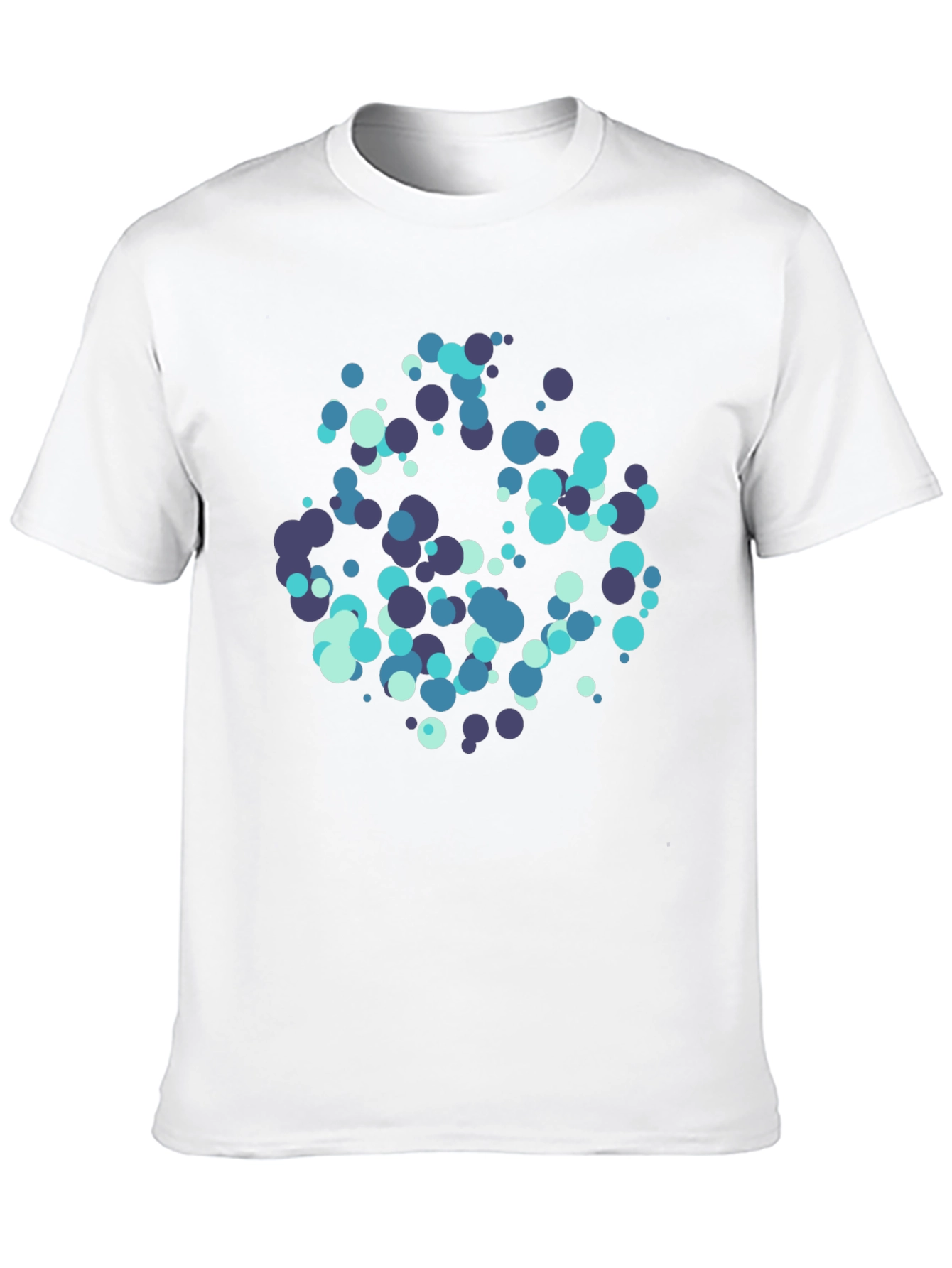 Modern Circles Graphic Black T-Shirt
