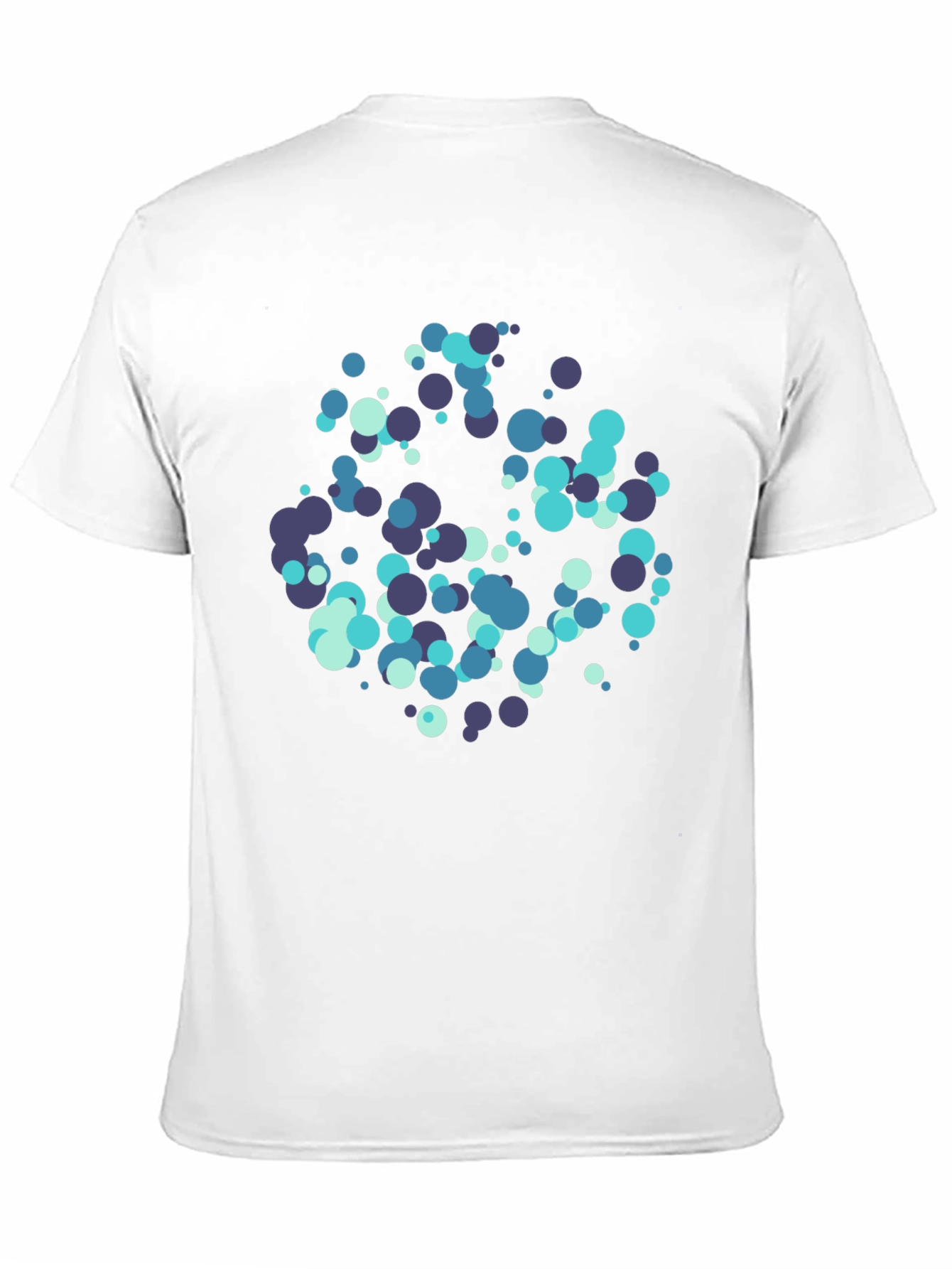 Modern Circles Graphic Black T-Shirt