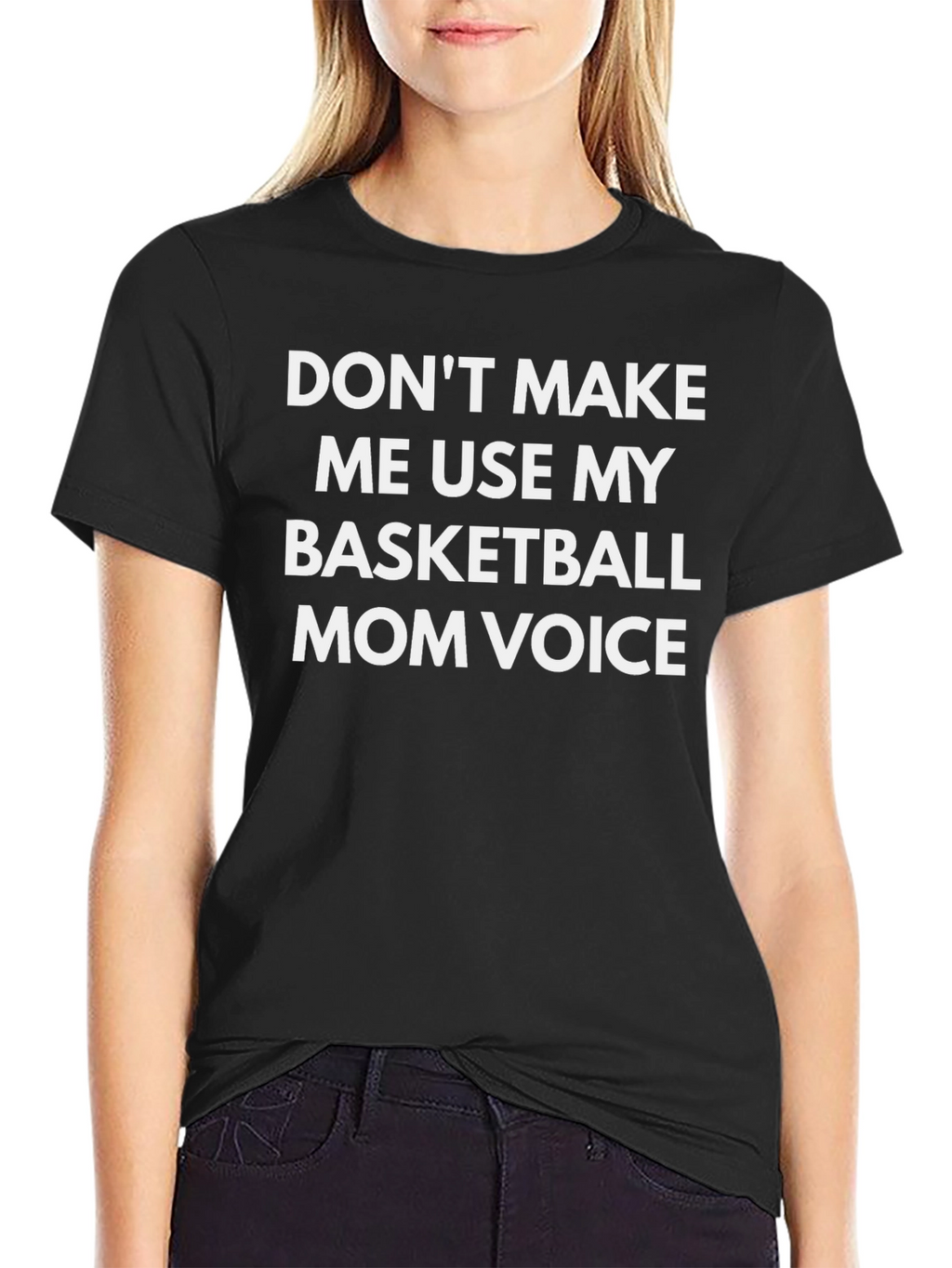 Basketball Mom Voice T-Shirt - Funny Slogan Tee