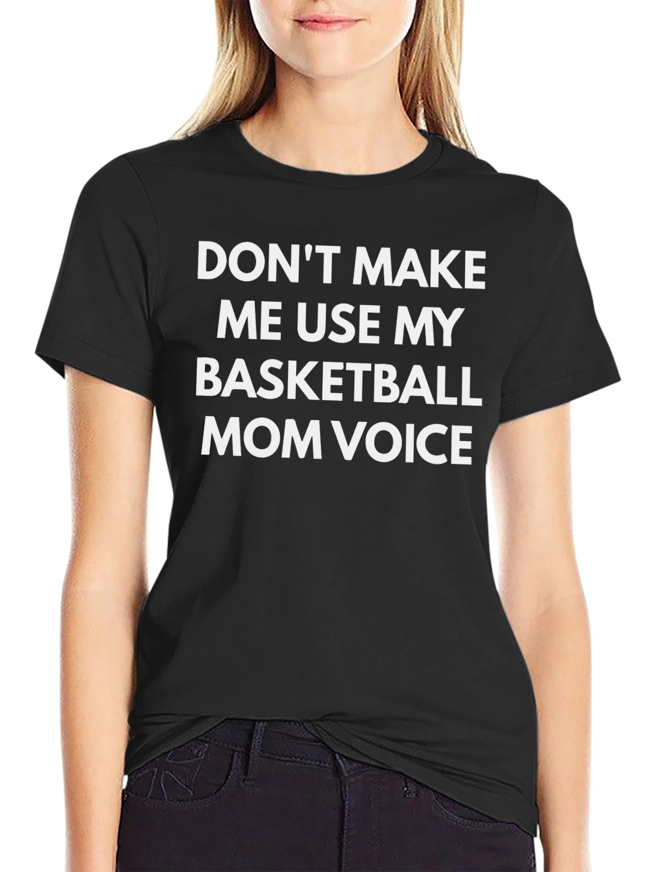 Basketball Mom Voice T-Shirt - Funny Slogan Tee