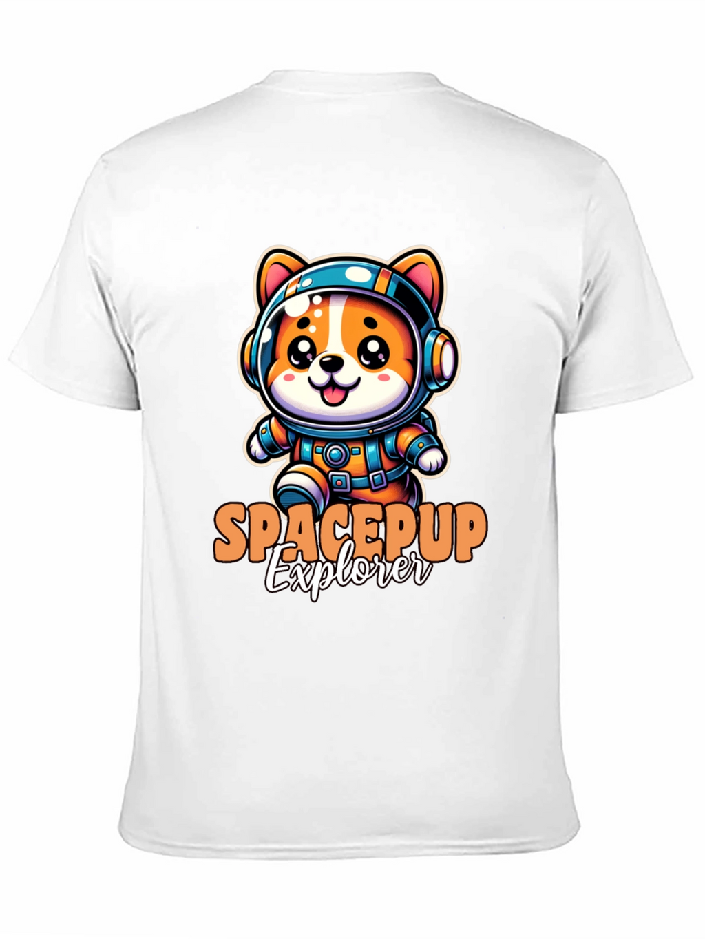 Space Pup Explorer Black T-Shirt