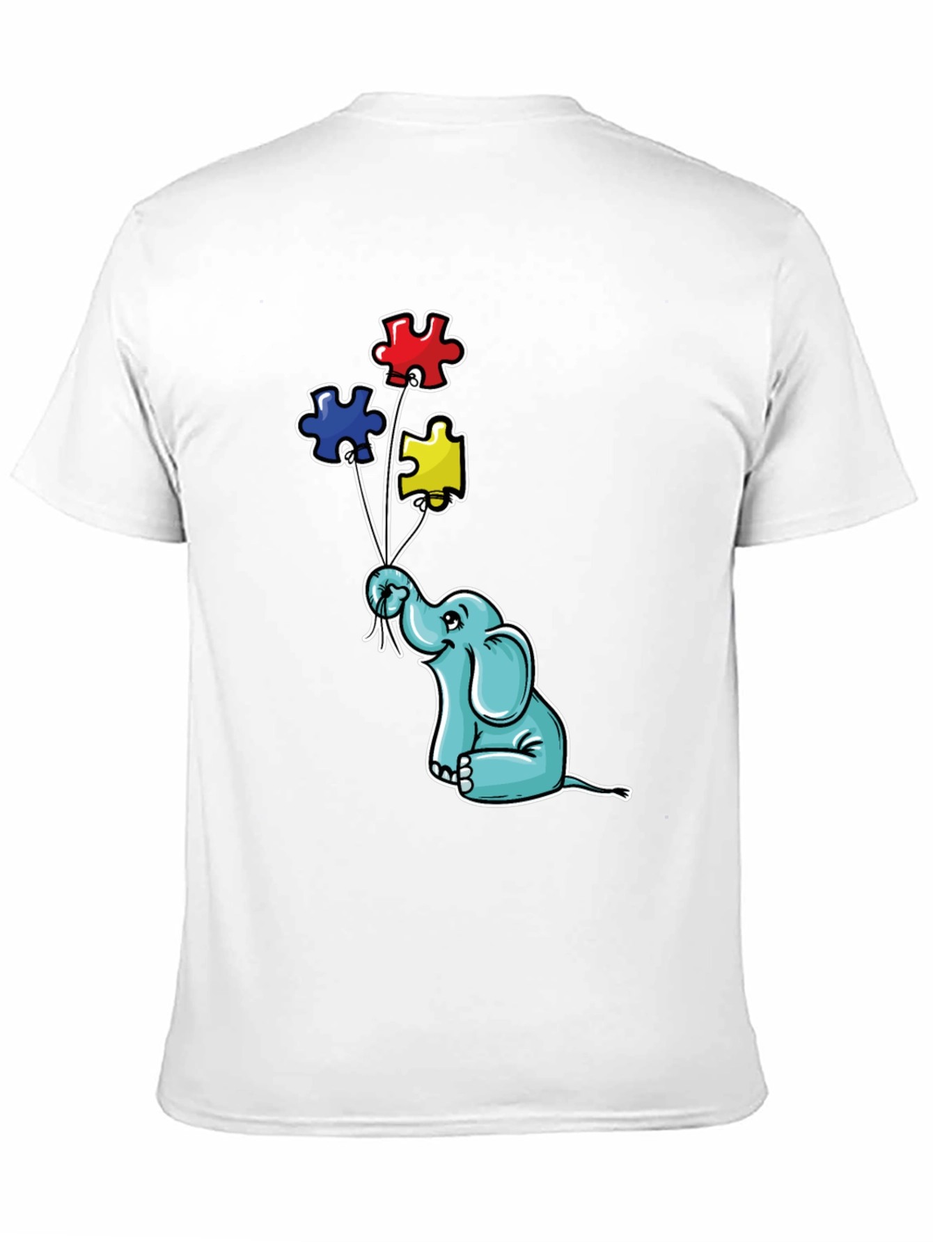 Elephant Puzzle Piece Autism Awareness T-Shirt