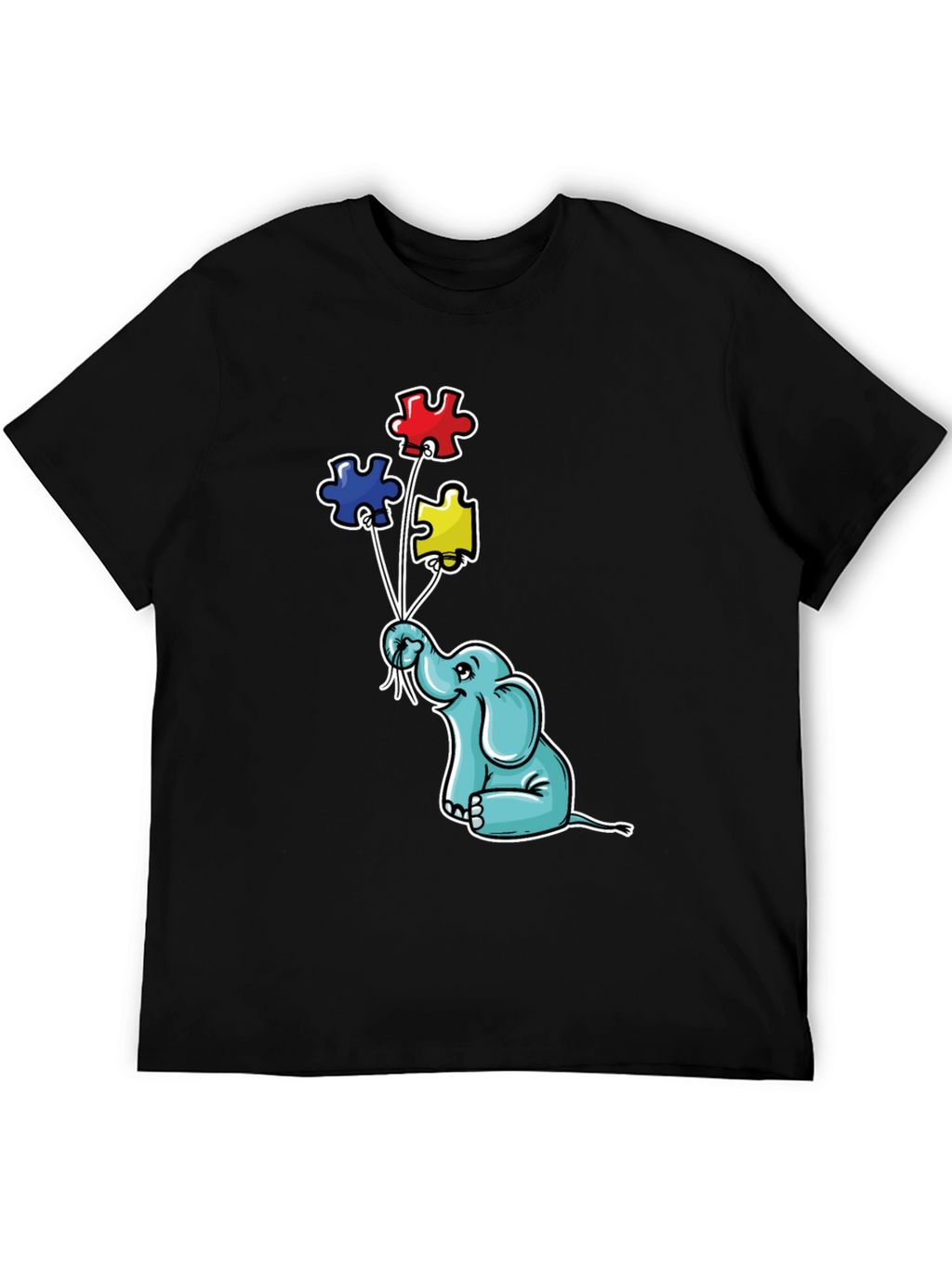 Elephant Puzzle Piece Autism Awareness T-Shirt