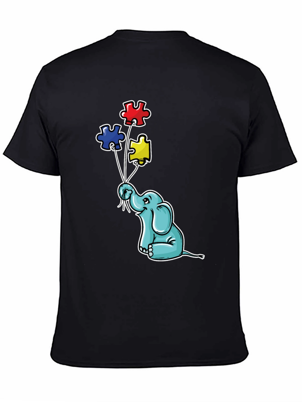 Elephant Puzzle Piece Autism Awareness T-Shirt