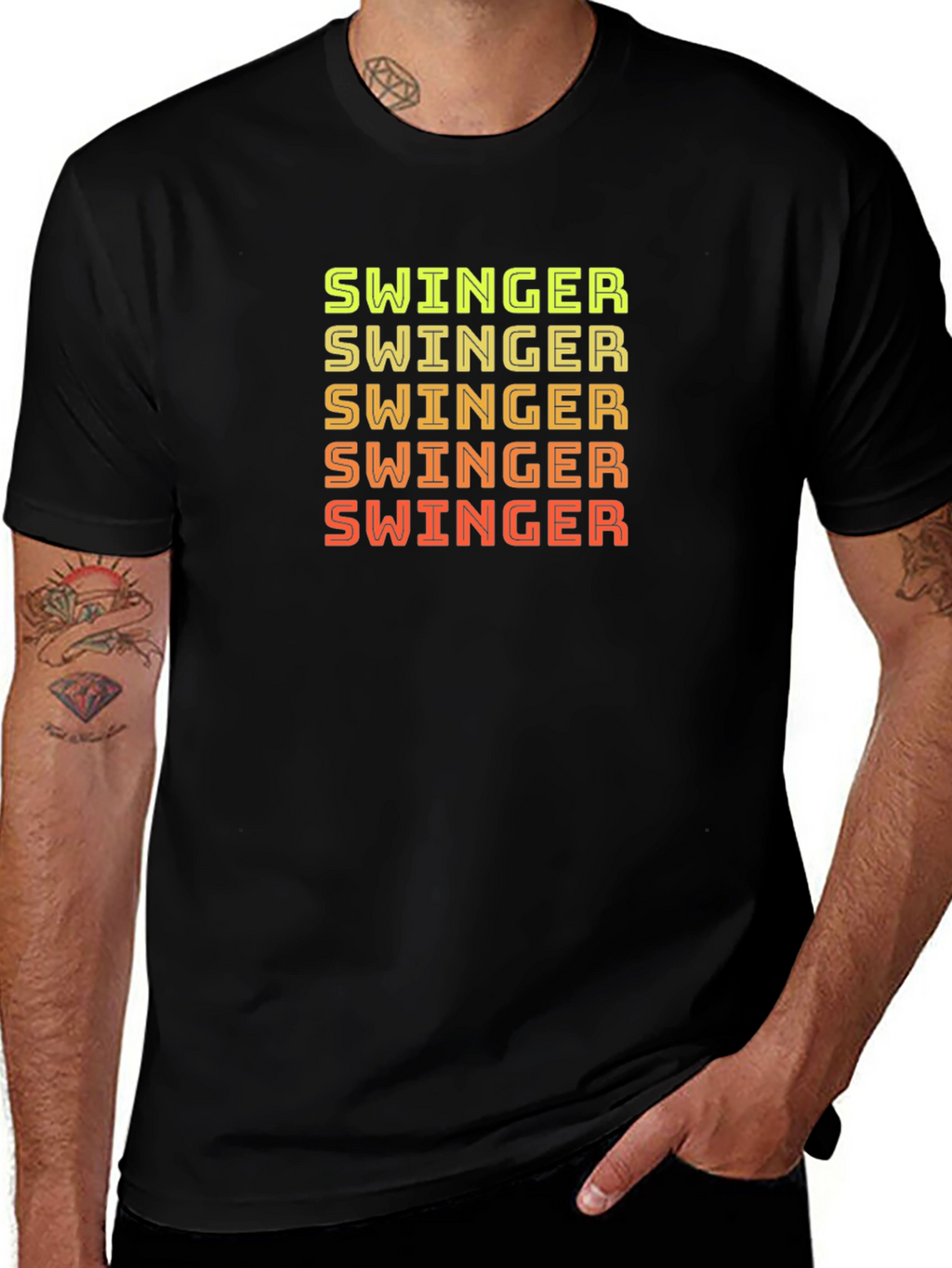 Swinger Graphic Print Crew Neck T-Shirt