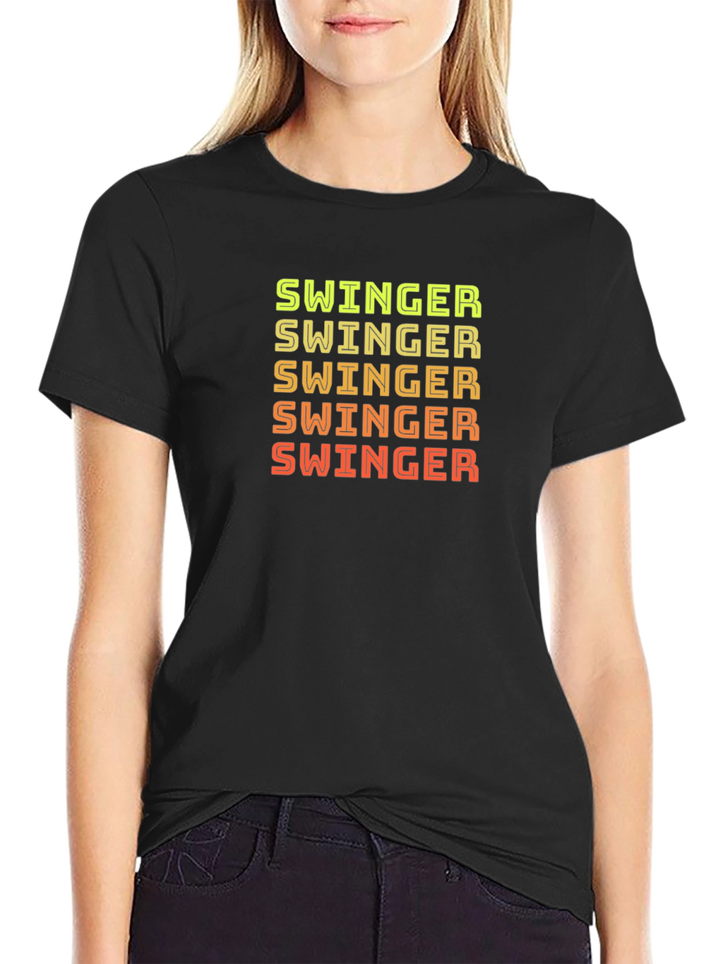 Swinger Graphic Print Crew Neck T-Shirt