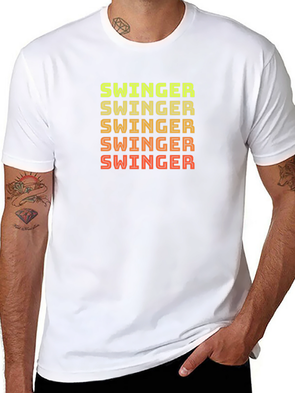 Swinger Graphic Print Crew Neck T-Shirt