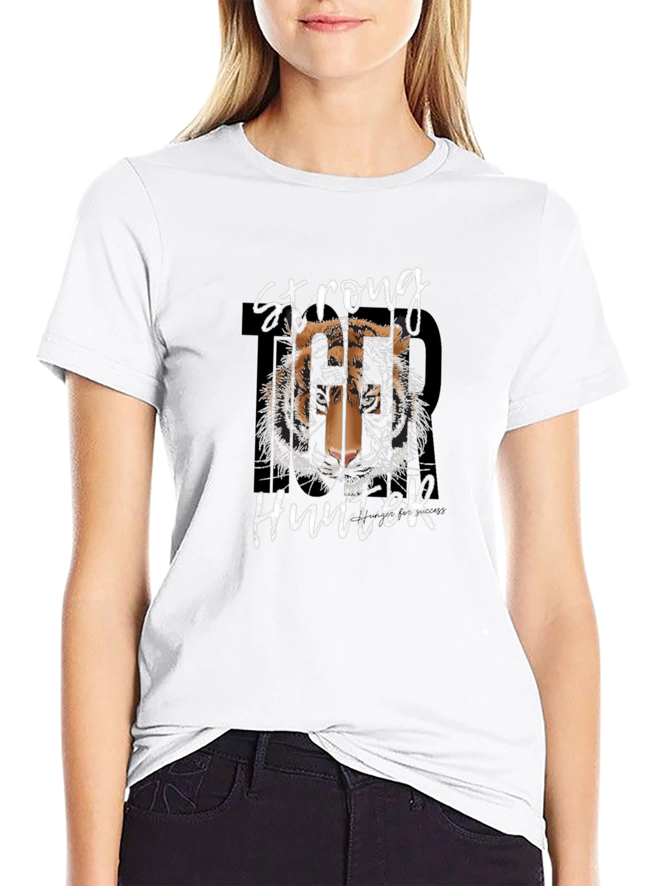 Strong Hunter Tiger Graphic T-Shirt