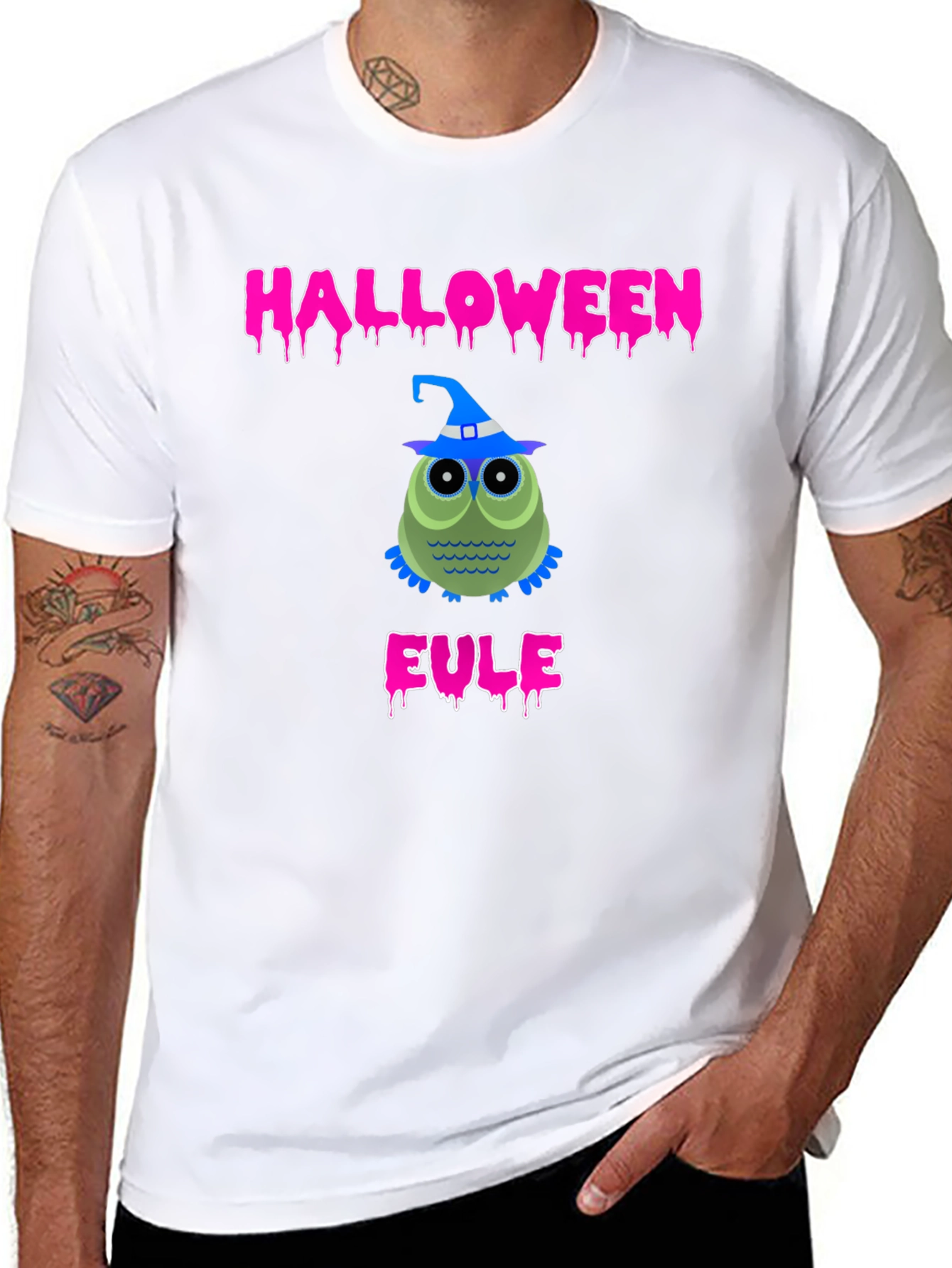 Halloween Eule Owl T-Shirt
