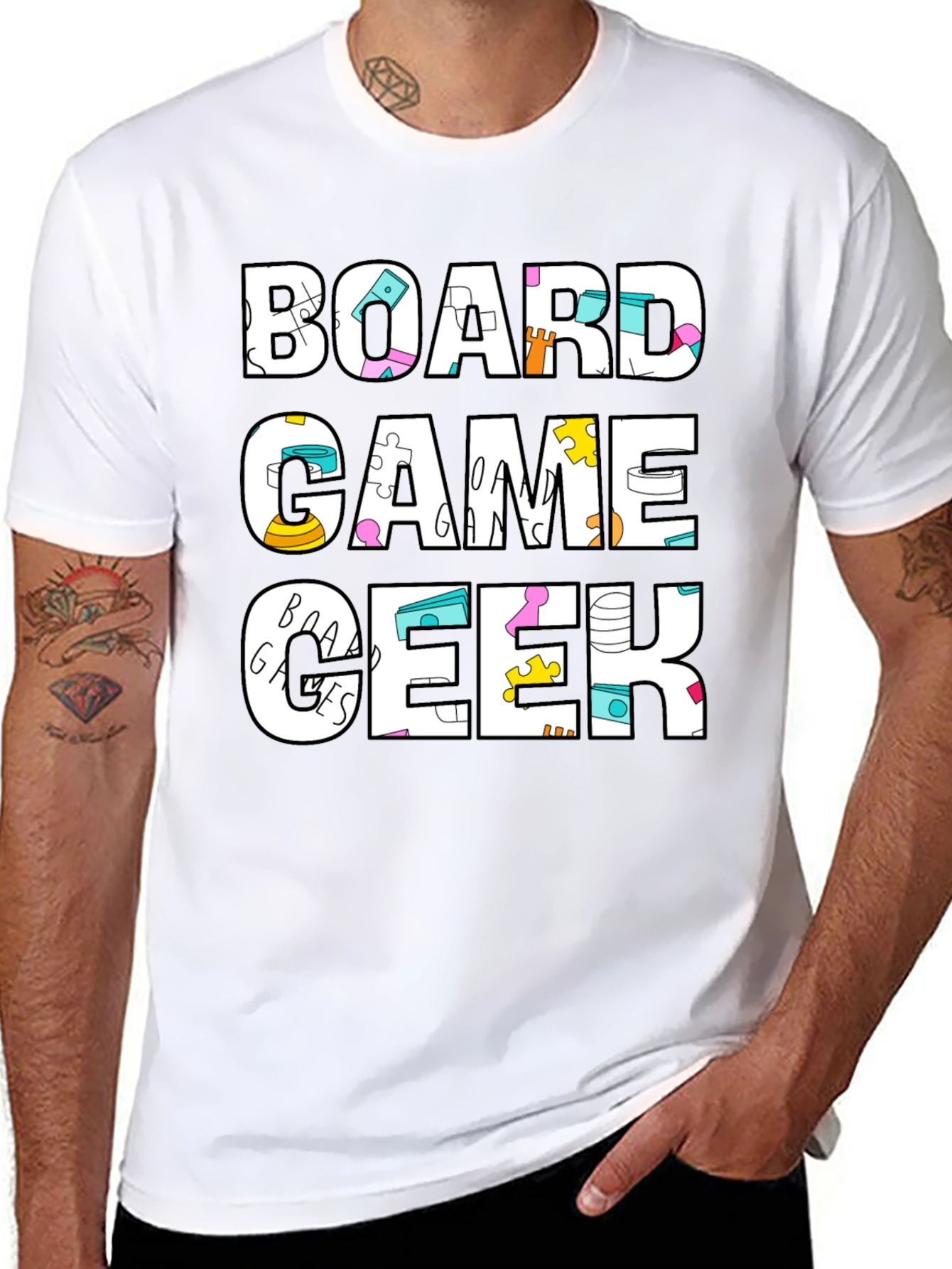 Board Game Geek Graphic Tee - Casual T-Shirt