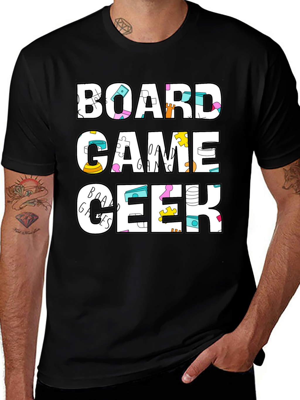 Board Game Geek Graphic Tee - Casual T-Shirt