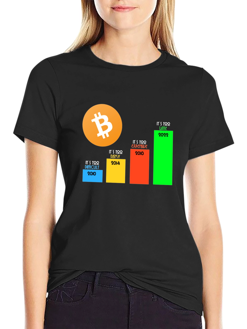 Bitcoin Crypto T-Shirt - Its Too Late