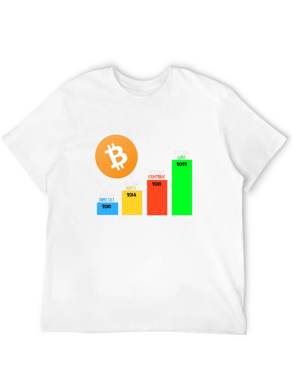 Bitcoin Crypto T-Shirt - Its Too Late