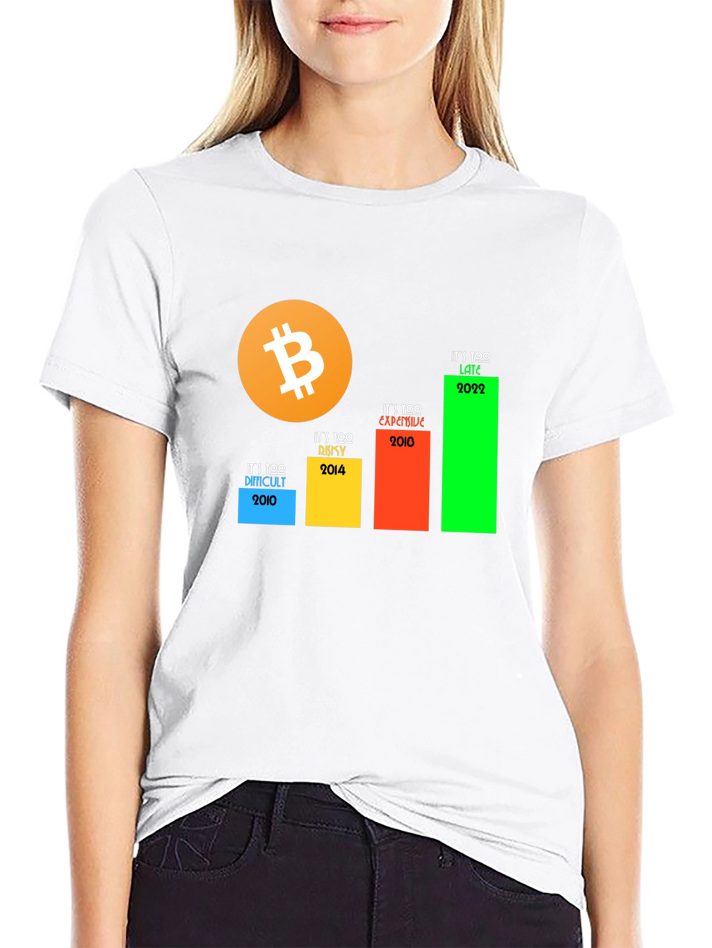 Bitcoin Crypto T-Shirt - Its Too Late