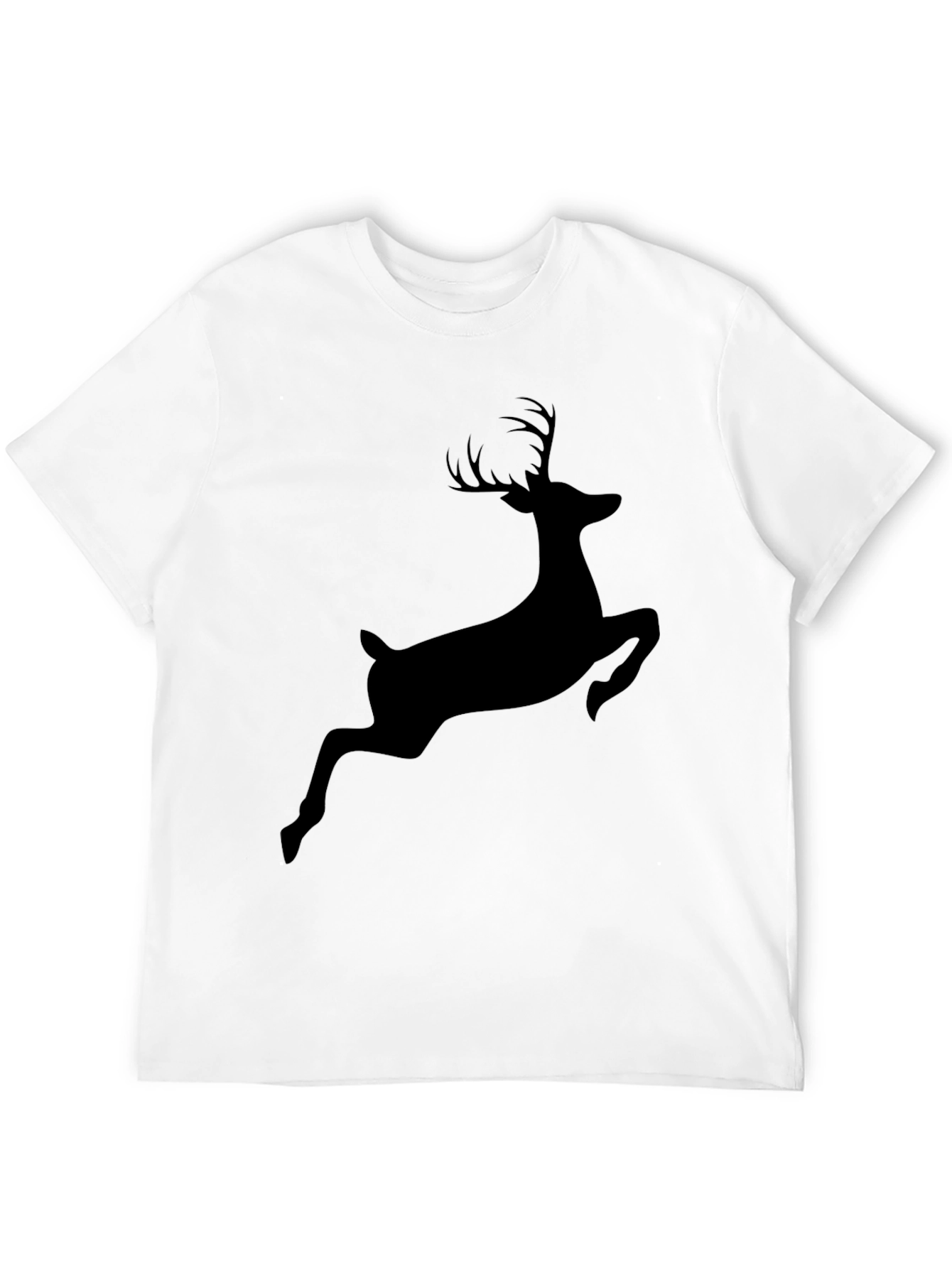 Black Deer Silhouette Tee - Mens Graphic T-Shirt