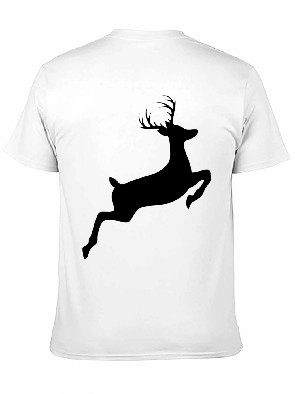 Black Deer Silhouette Tee - Mens Graphic T-Shirt
