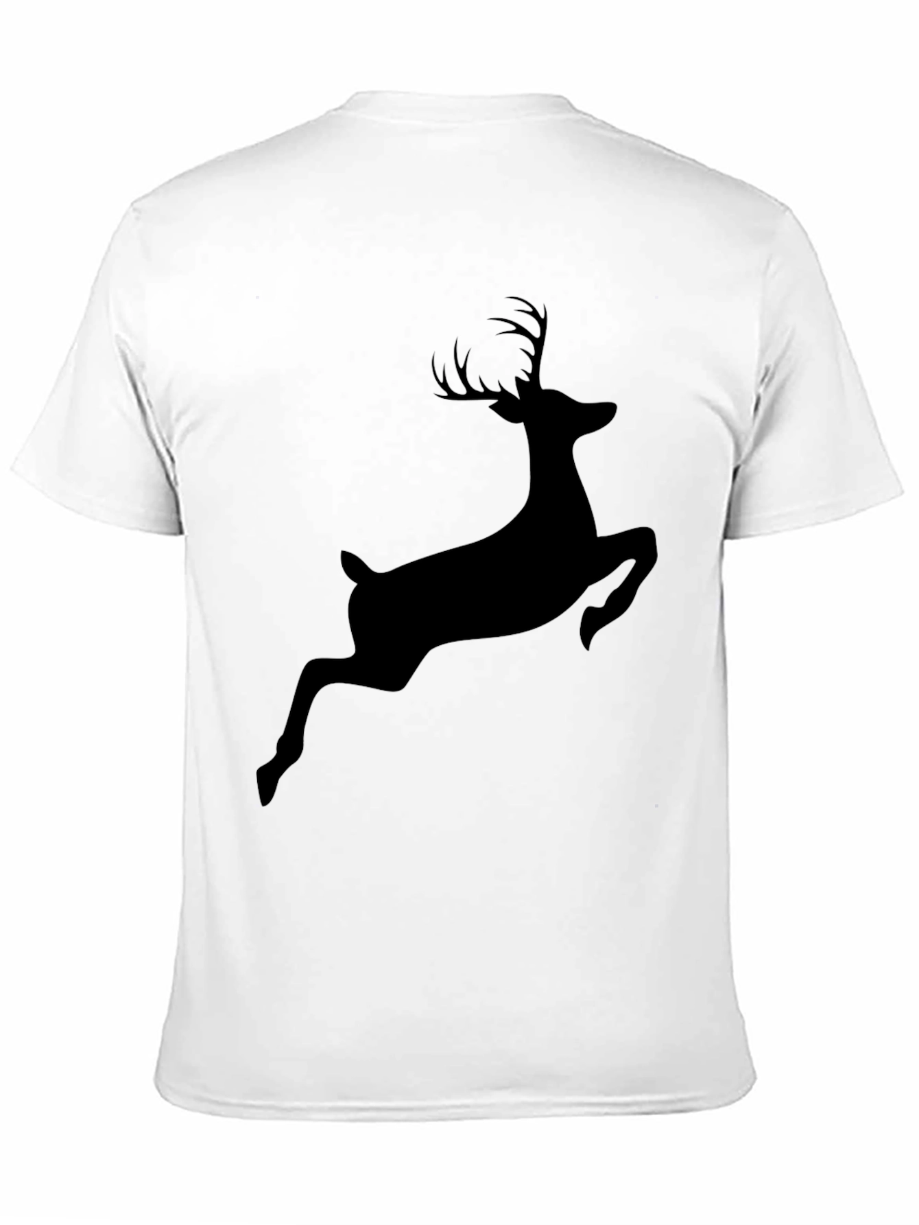 Black Deer Silhouette Tee - Mens Graphic T-Shirt