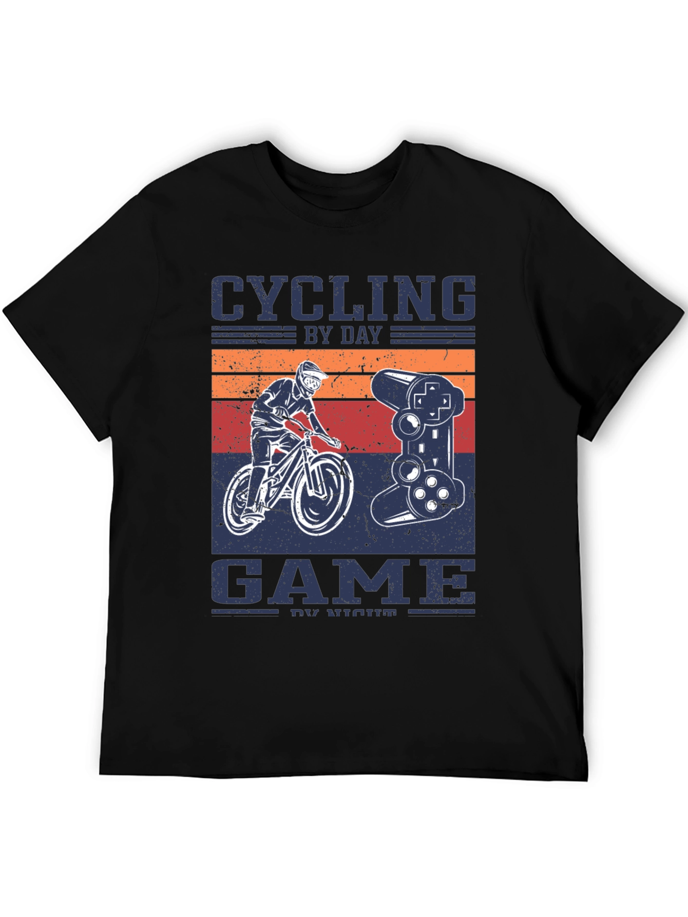 Cycling By Day Gaming By Night T-Shirt
