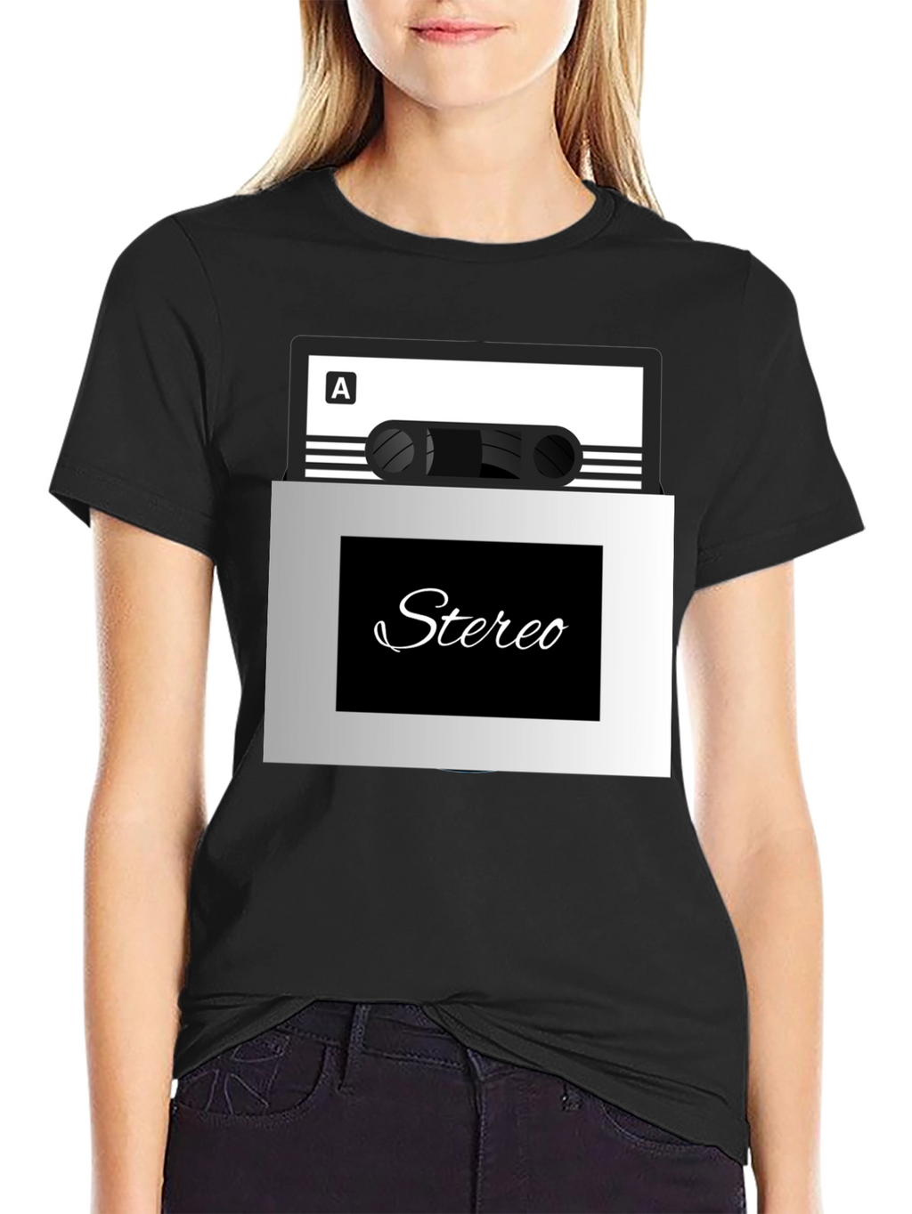 Stereo Cassette Tape Graphic T-Shirt