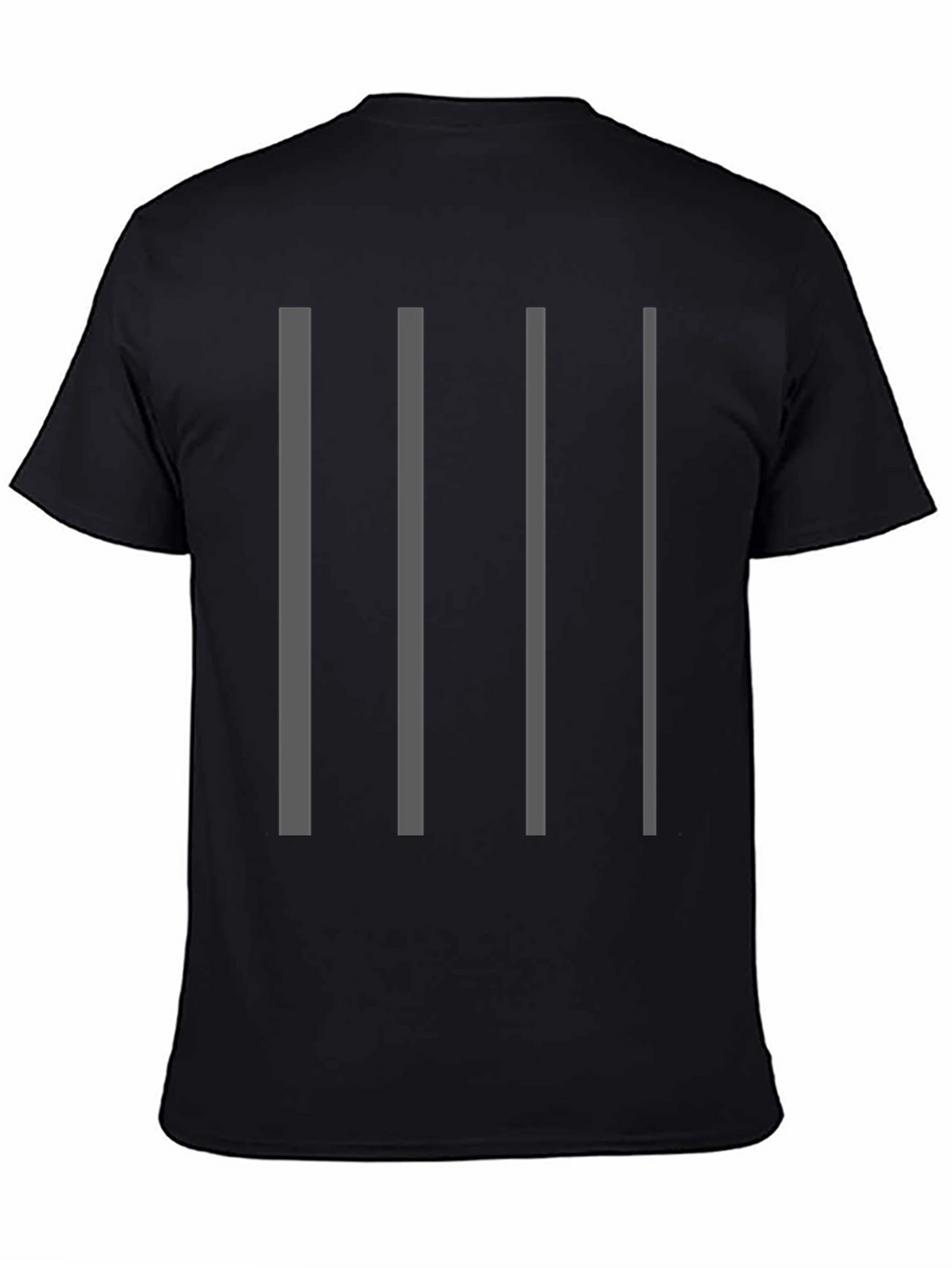 Striped Graphic Tee - Modern Minimalist Style