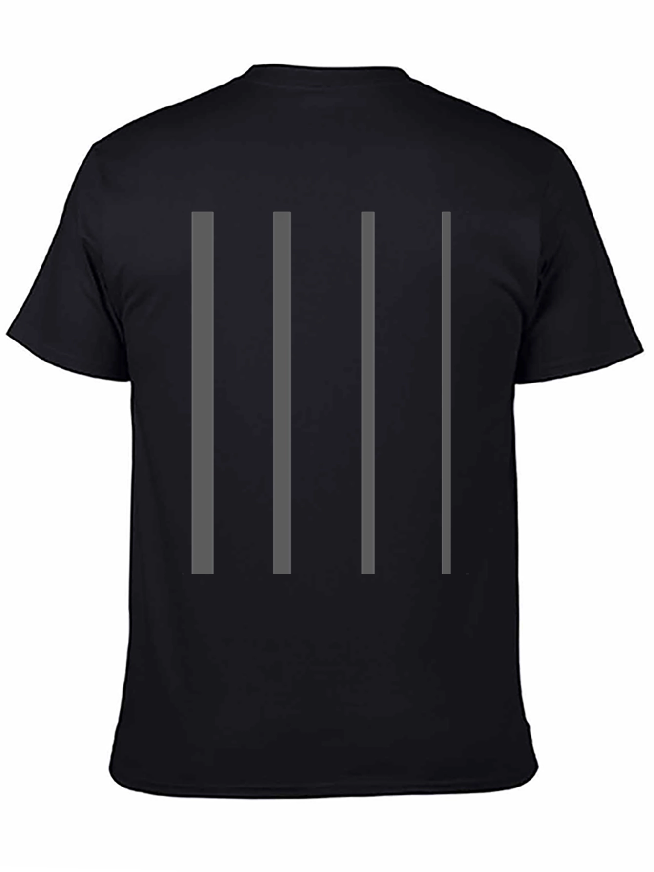 Striped Graphic Tee - Modern Minimalist Style