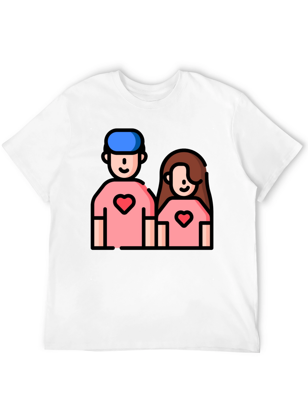 Couple Heart T-Shirt - Cute Love Tee