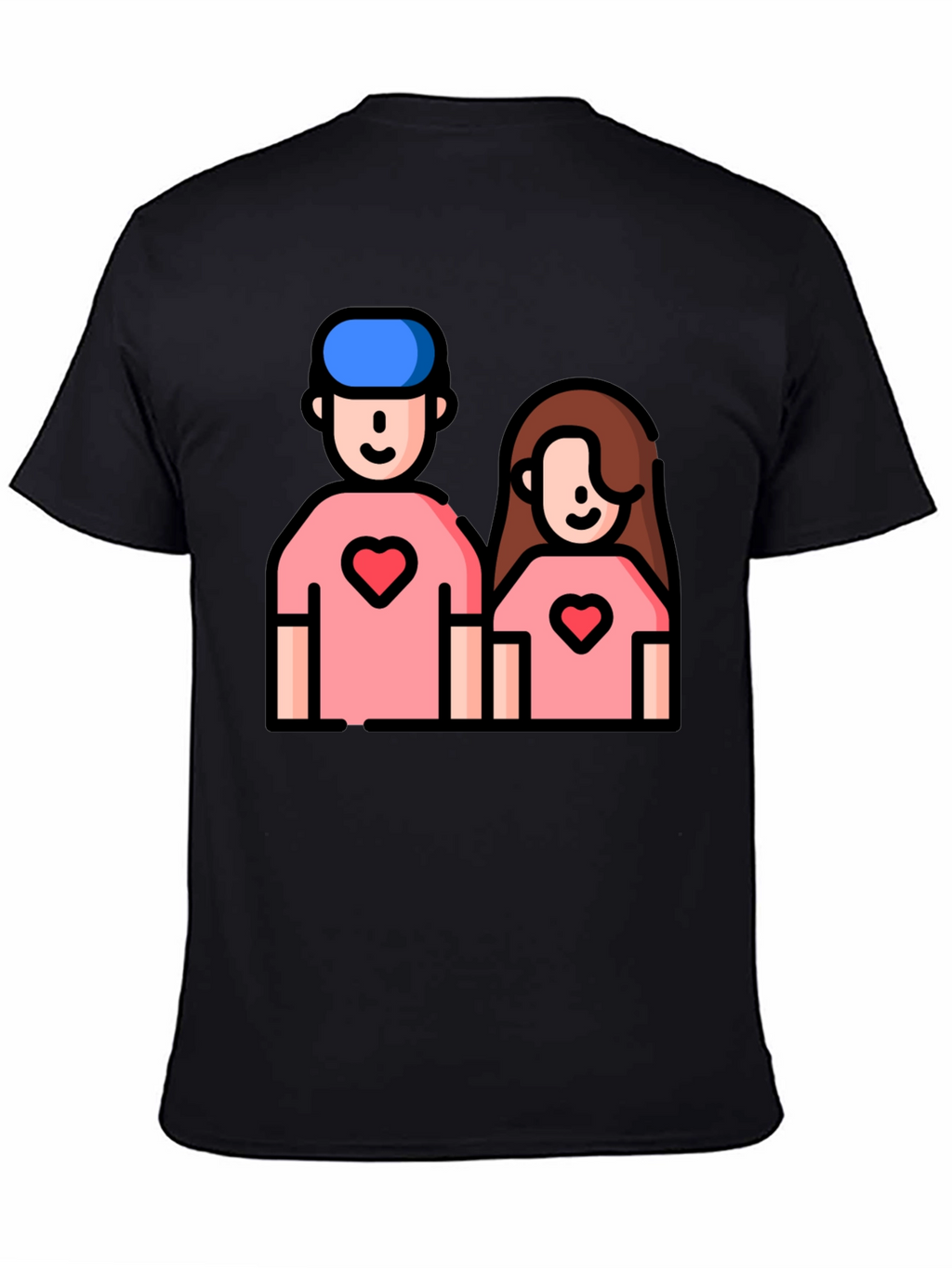 Couple Heart T-Shirt - Cute Love Tee