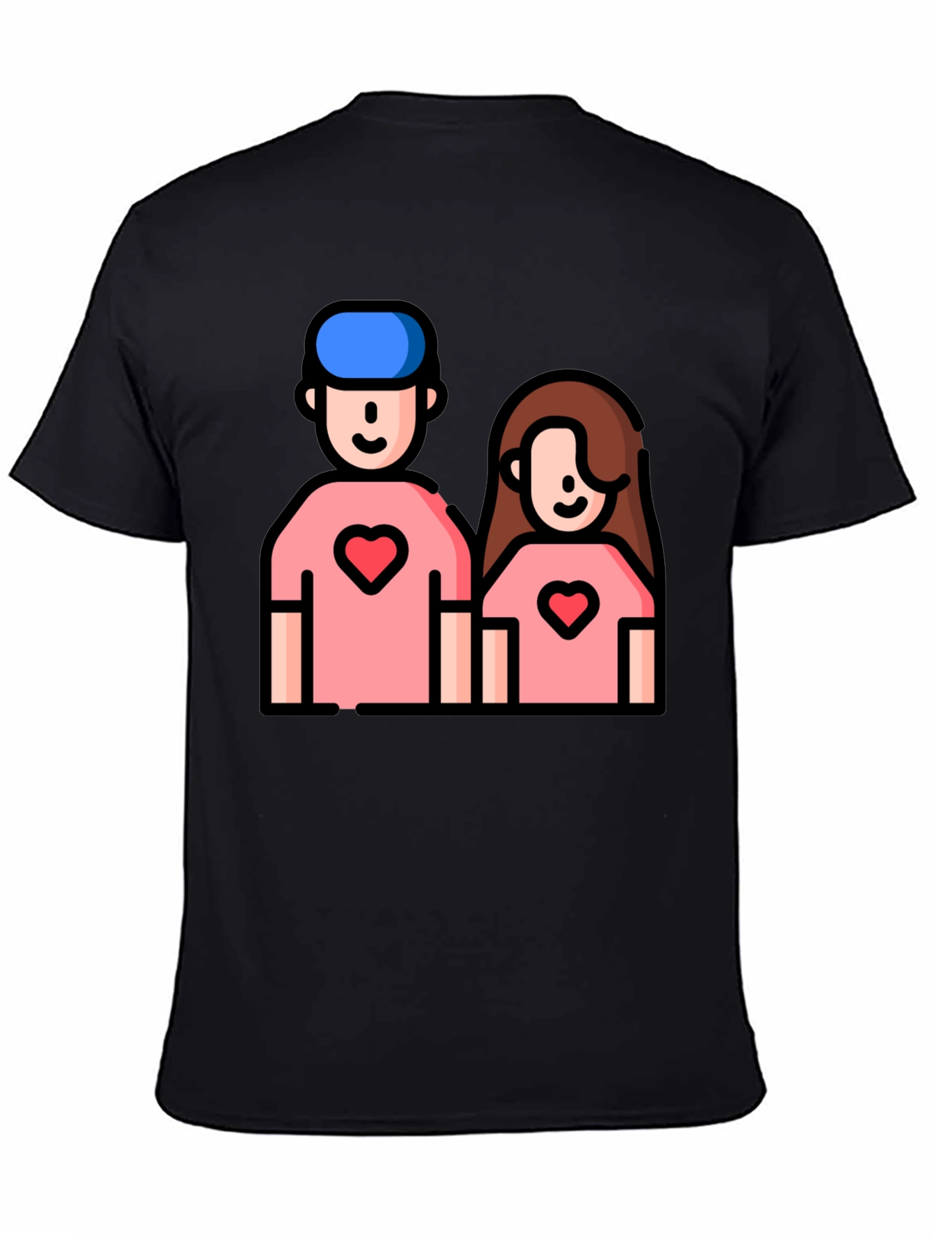 Couple Heart T-Shirt - Cute Love Tee