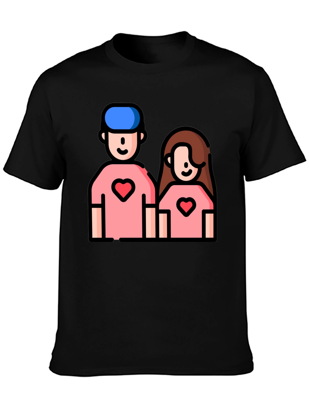 Couple Heart T-Shirt - Cute Love Tee