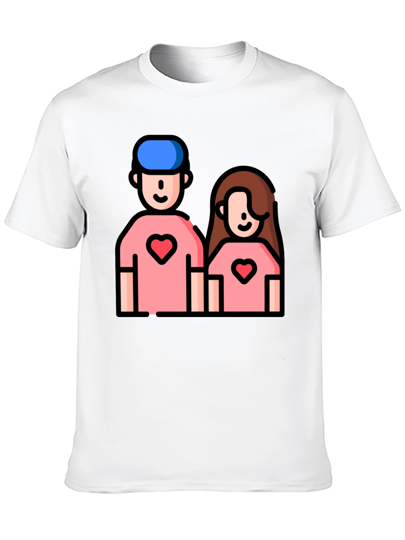 Couple Heart T-Shirt - Cute Love Tee