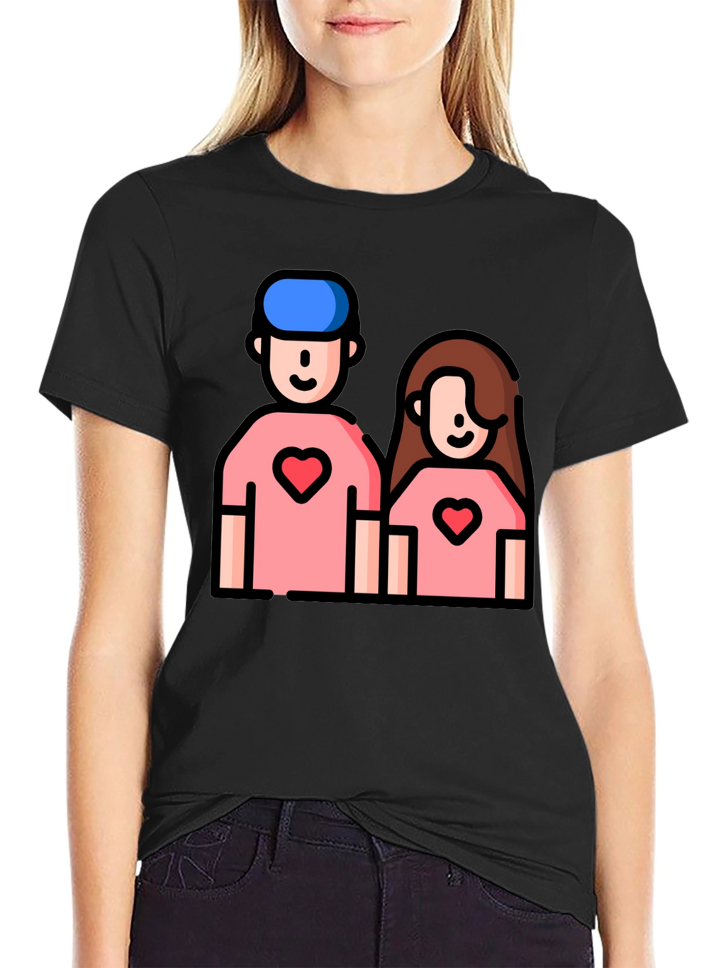 Couple Heart T-Shirt - Cute Love Tee