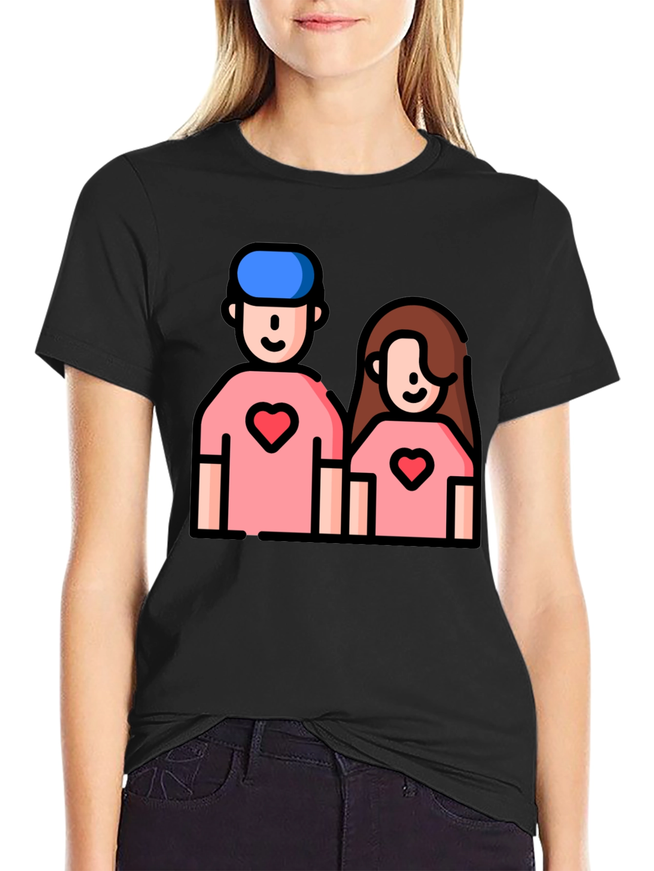 Couple Heart T-Shirt - Cute Love Tee