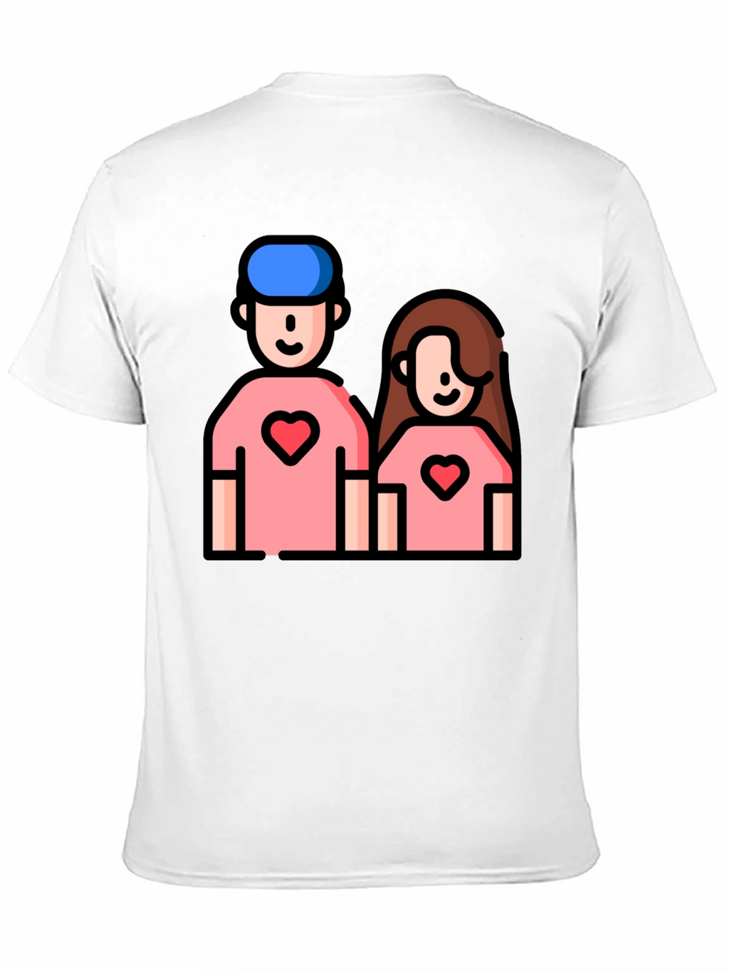Couple Heart T-Shirt - Cute Love Tee